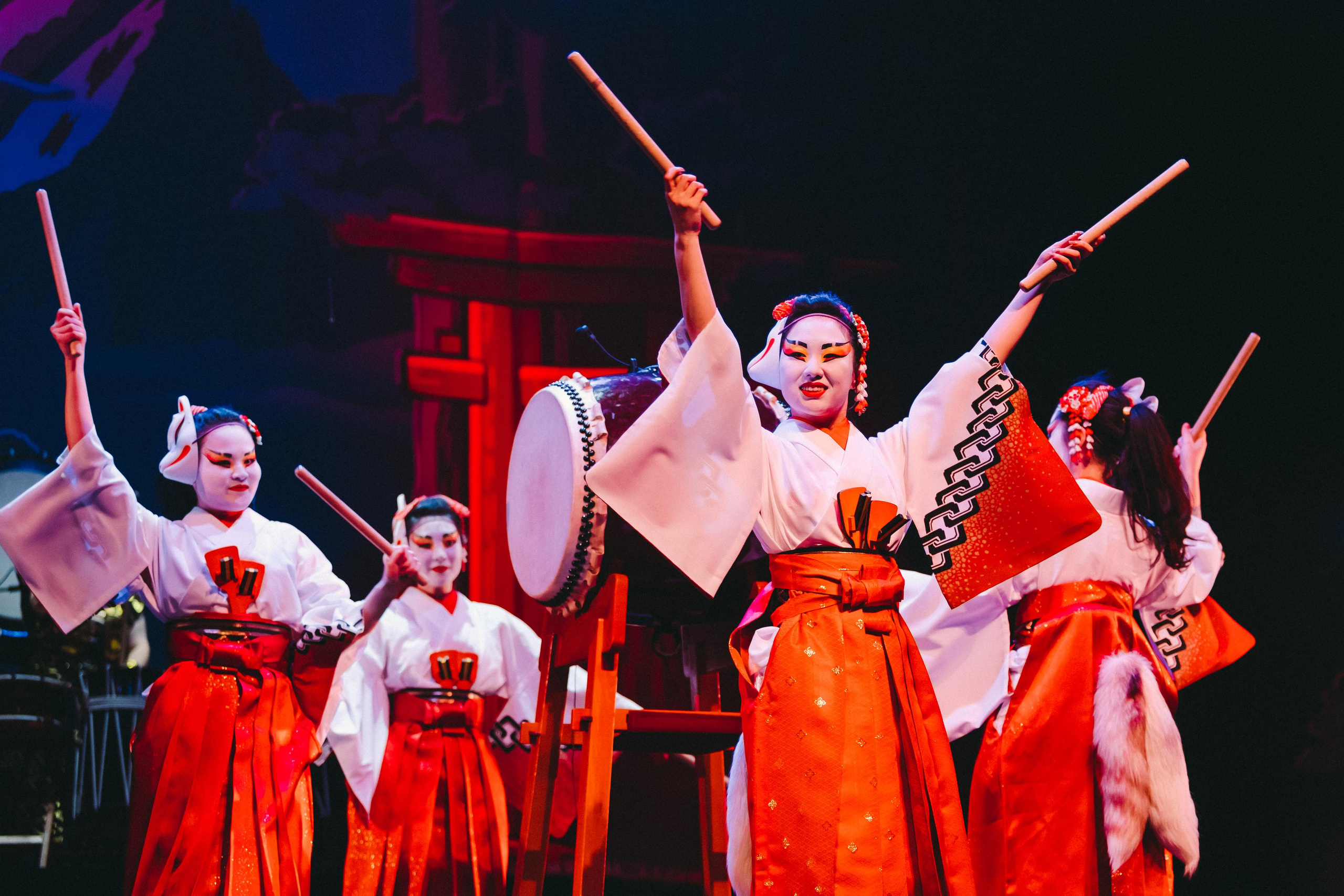 Drum show “Sea of the Blue Forest”. Photographer Sonkina Tatiana (Tanya Ash)