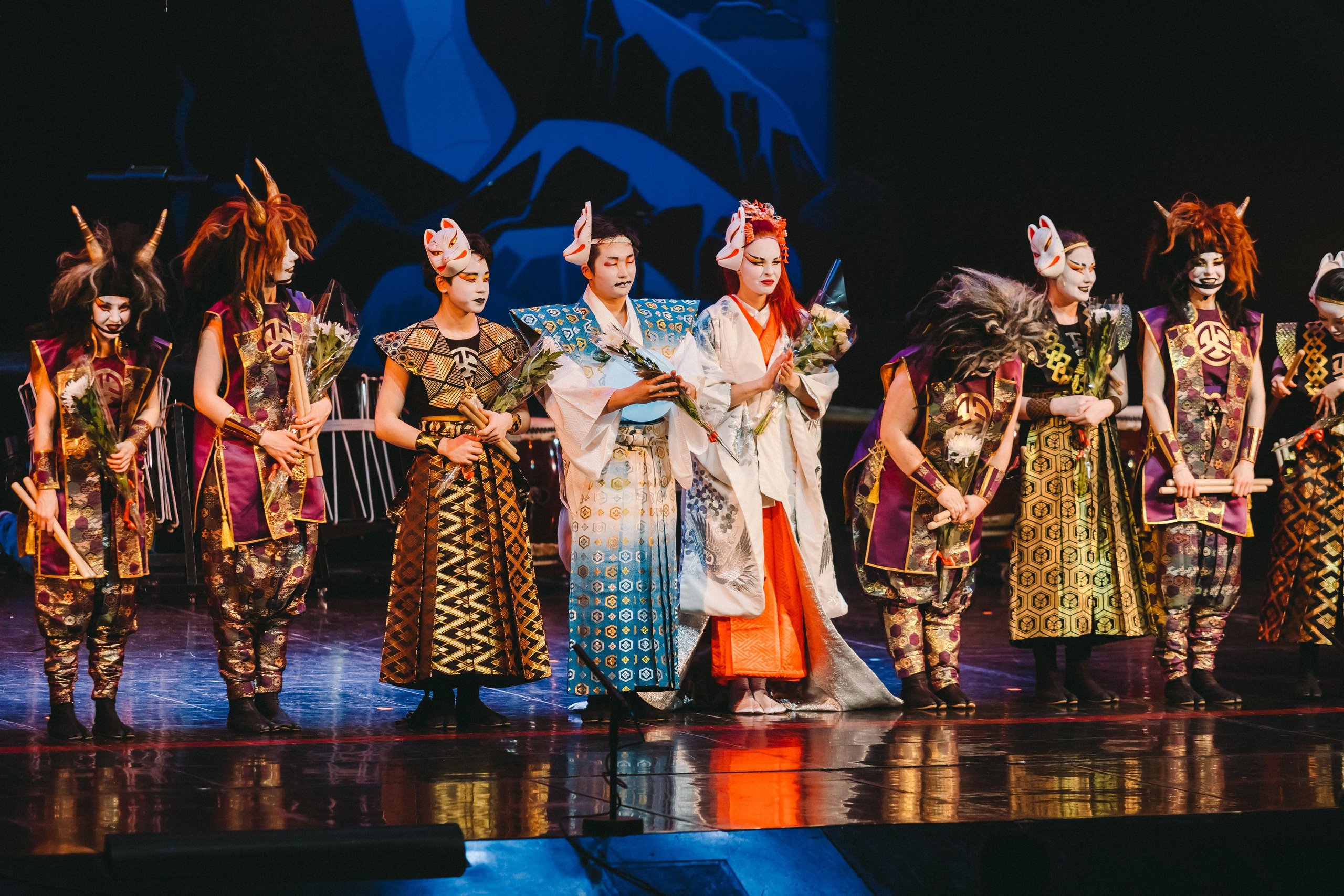 Drum show “Sea of the Blue Forest”. Photographer Sonkina Tatiana (Tanya Ash)