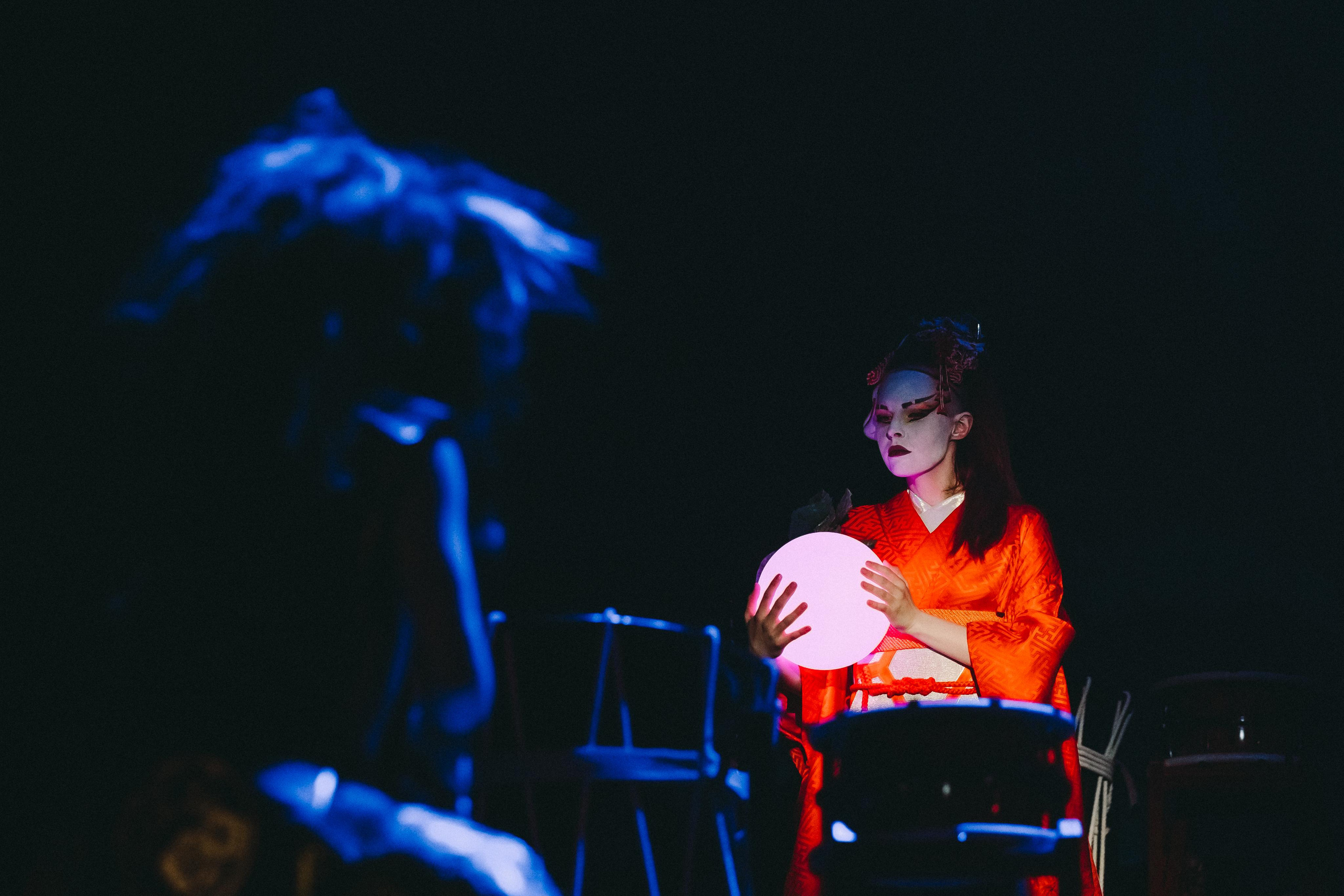 Drum show “Sea of the Blue Forest”. Photographer Sonkina Tatiana (Tanya Ash)