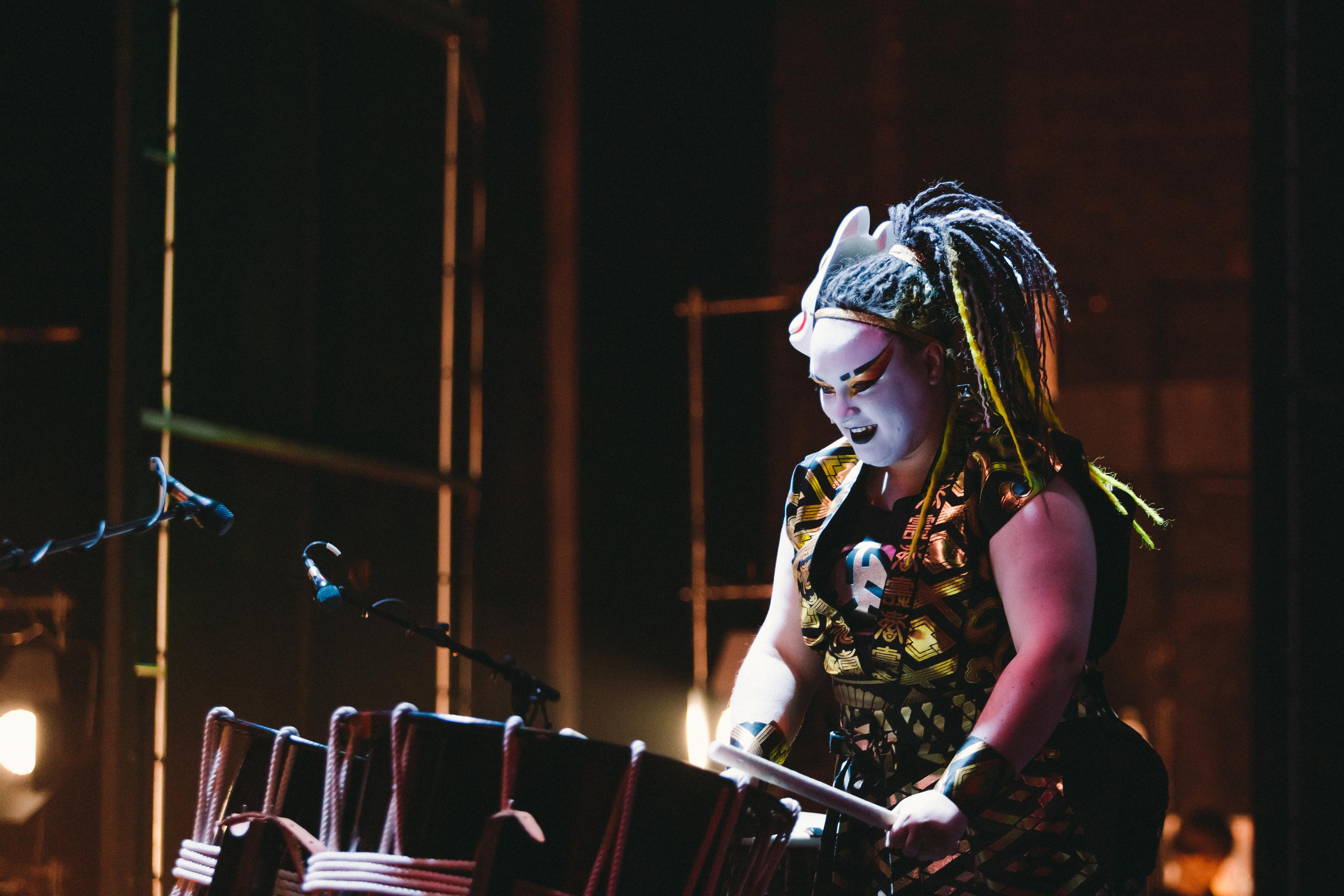 Drum show “Sea of the Blue Forest”. Photographer Sonkina Tatiana (Tanya Ash)