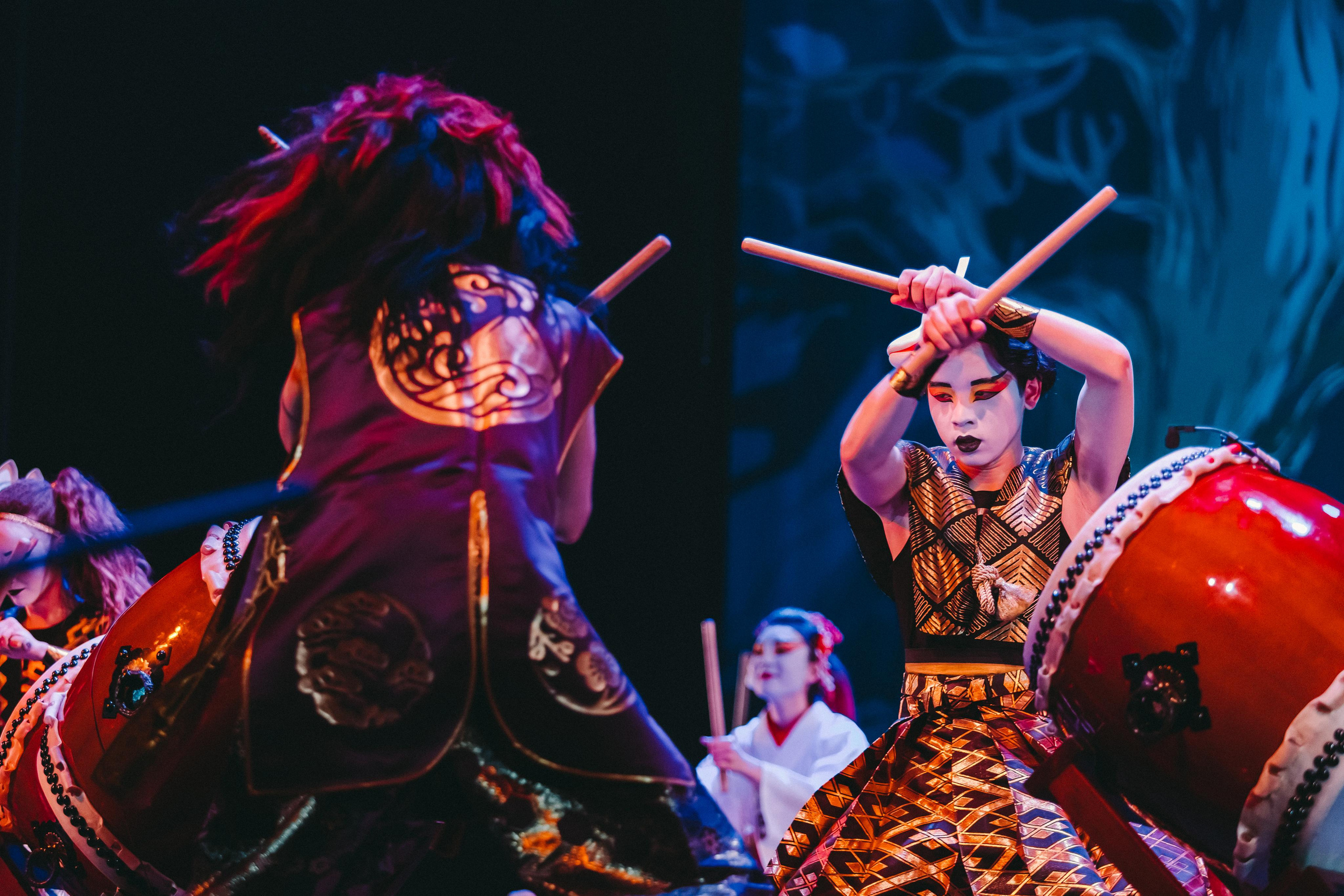 Drum show “Sea of the Blue Forest”. Photographer Sonkina Tatiana (Tanya Ash)