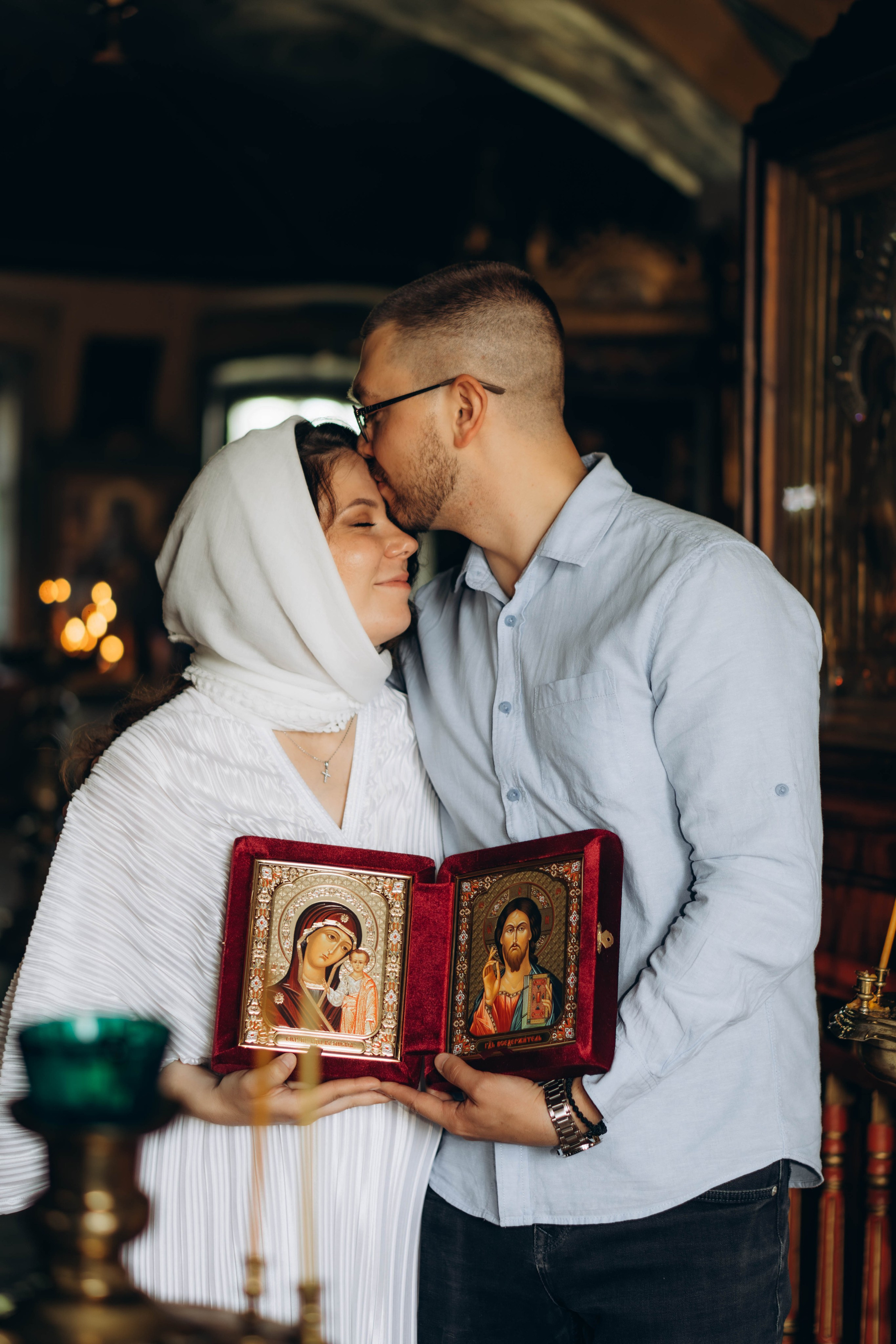 Венчание Алексея и Яны Церковь Рождества Христова. Фотограф Москва Валерия Веденина