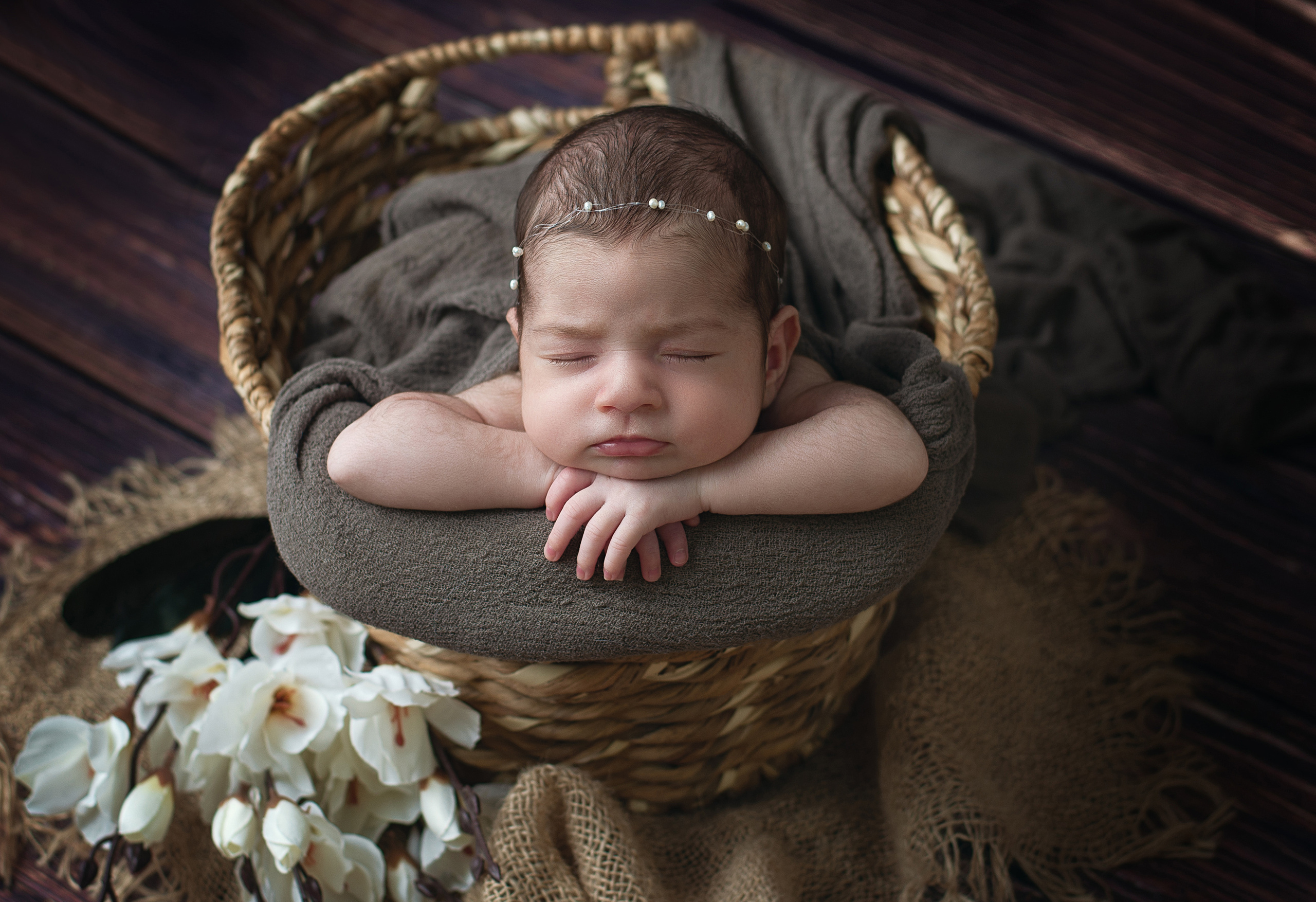 Newborn девочки. Фотограф новорожденных Модяева Ирина