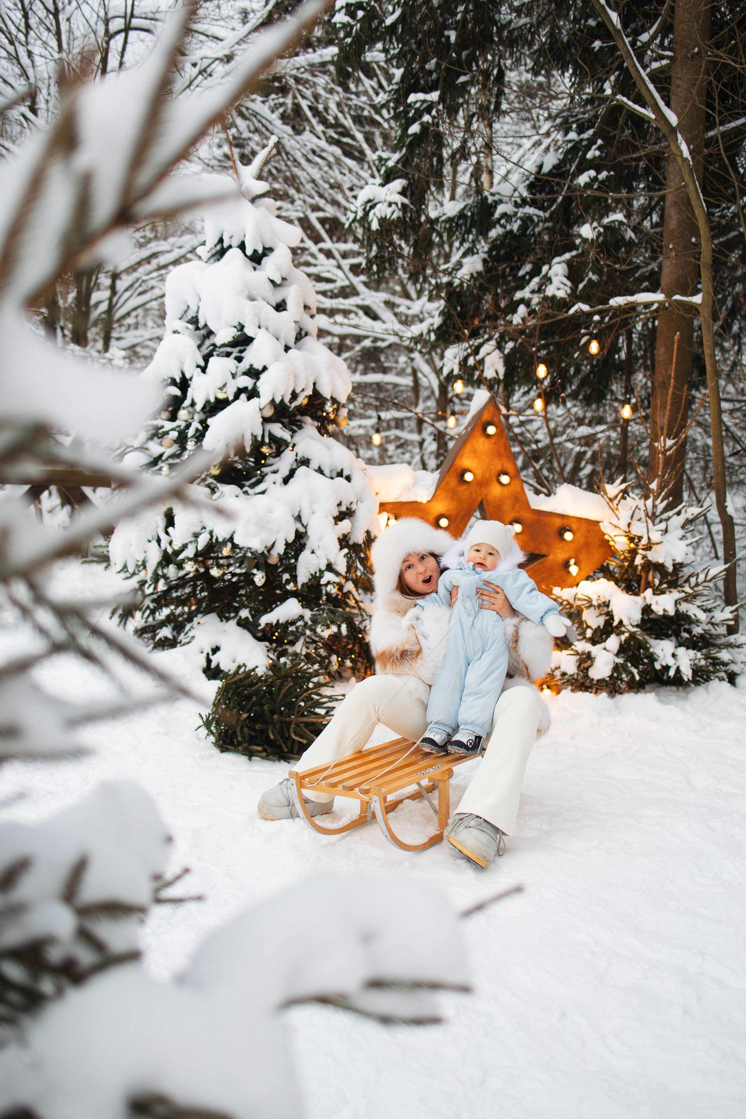 Ксения, Владимир, Леон, Шале в лесу. Семейный фотограф в Москве Марина Петра