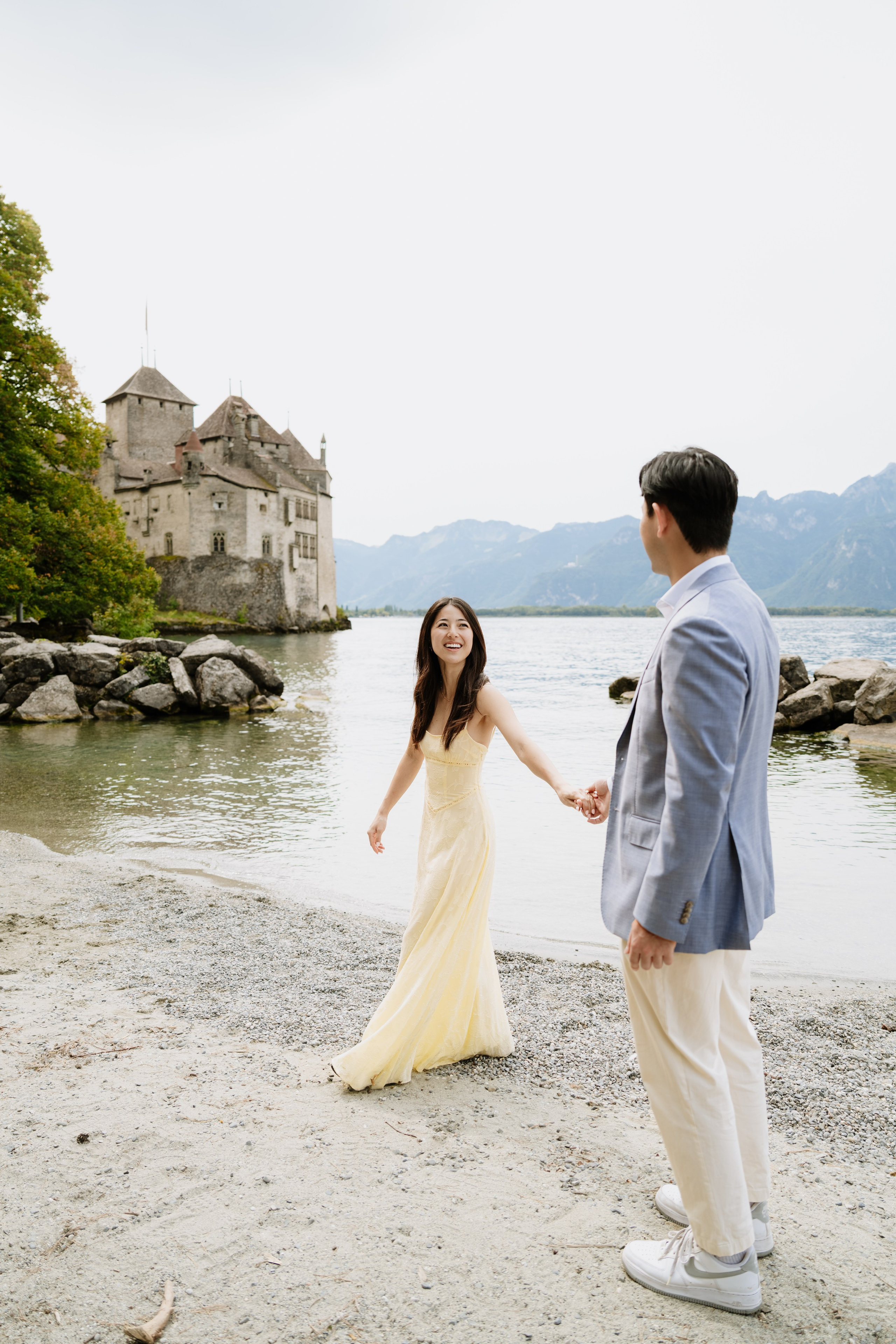 Kristi & Andy | Proposal Montreux. Professional Wedding Photographer Geneva & Romande Switzerland | Tanya Creator