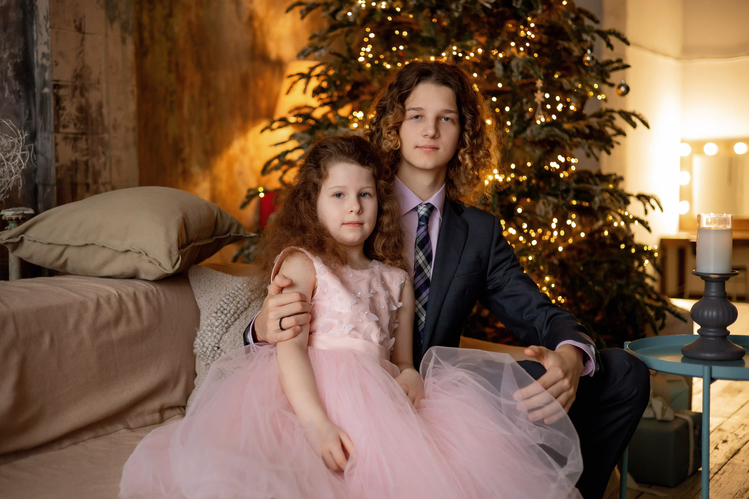 Новогодняя фотосессия для большой семьи. Семейный фотограф в Москве