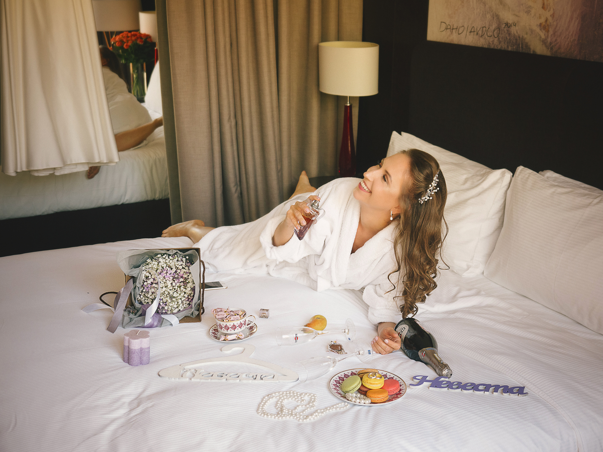Утро невесты в отеле. Алёна Орлова Портретный фотограф Москва