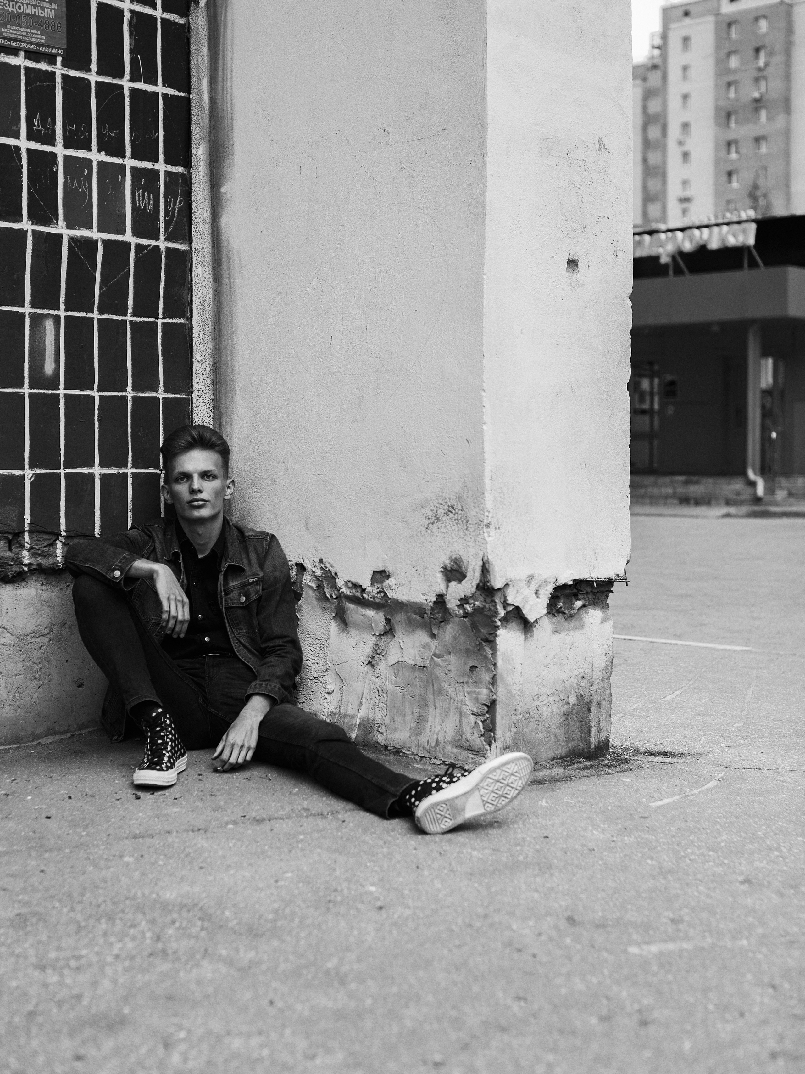 Черно белая мужская фотосессия. Портретный фотограф в Москве и Нижнем Новгороде - Андрей Репин