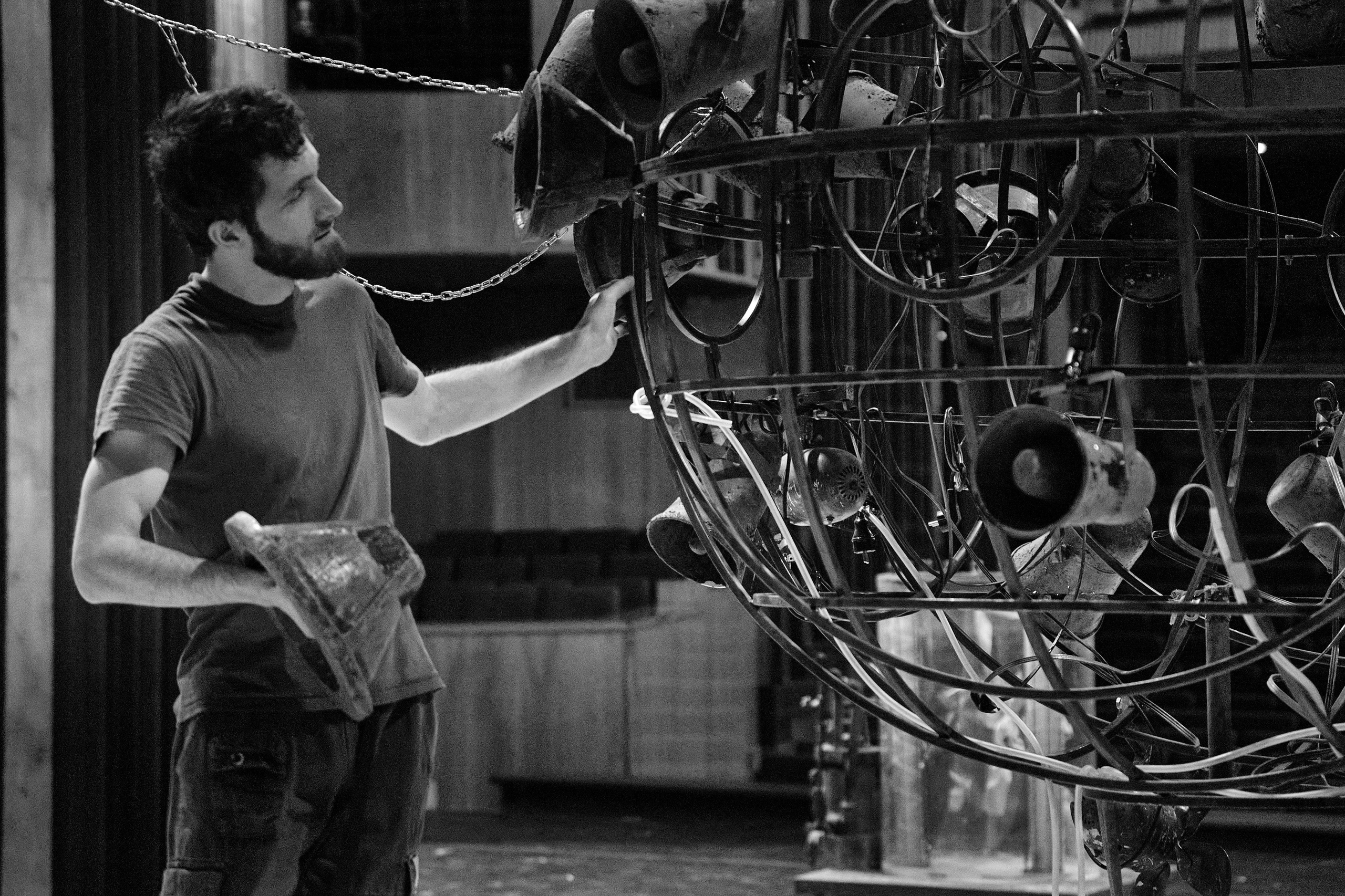 Монтаж спектакля Двойник. Фотограф Юлия Маринина