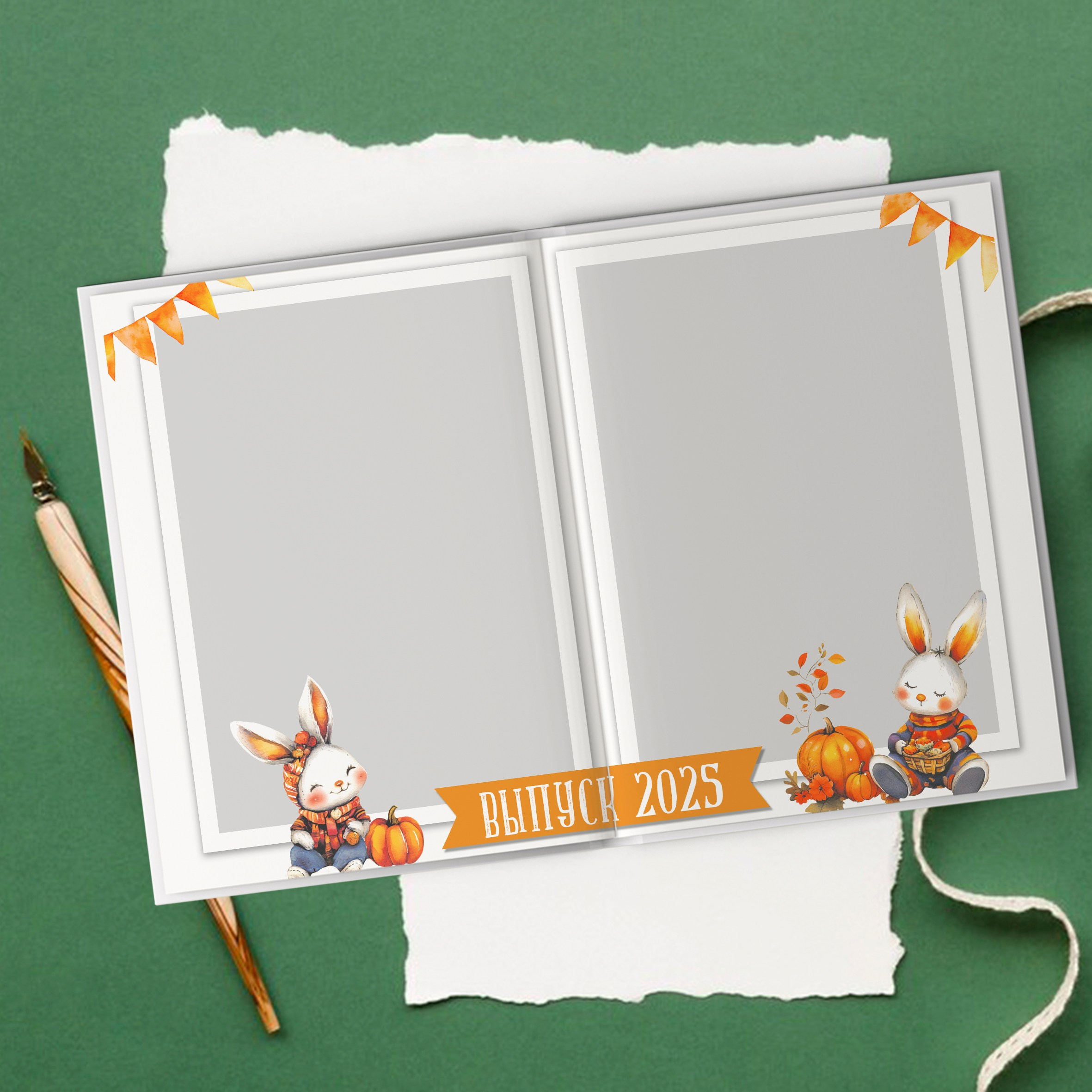 Выпускной альбом для детского сада ОСЕННИЙ ЛИС на 4 разворота. Medlori fotobook Выпускные альбомы в Липецке Лариса Медведева