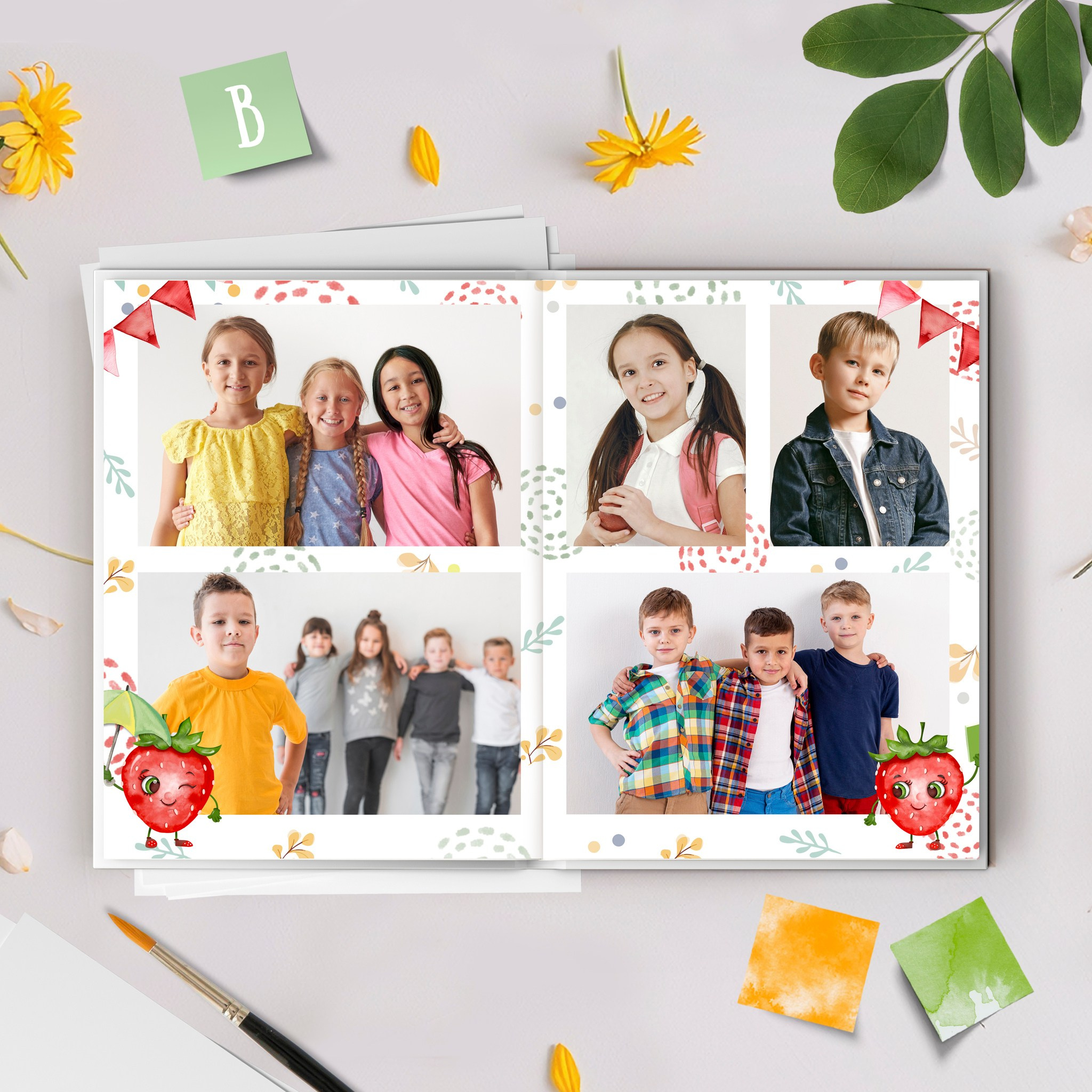 Дизайн — «Землянички». Medlori fotobook Выпускные альбомы в Липецке Лариса Медведева