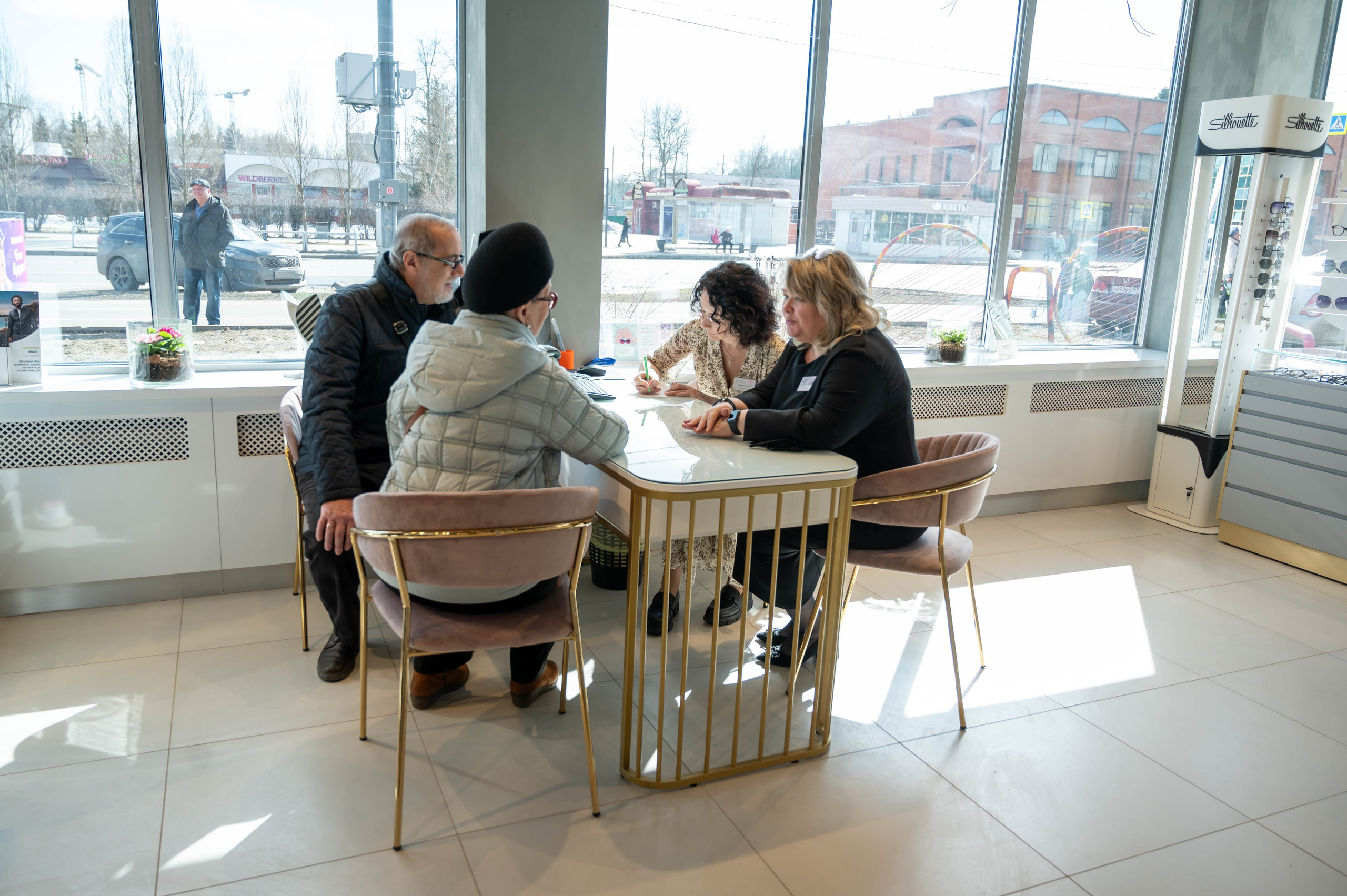 Съёмка открытия оптики