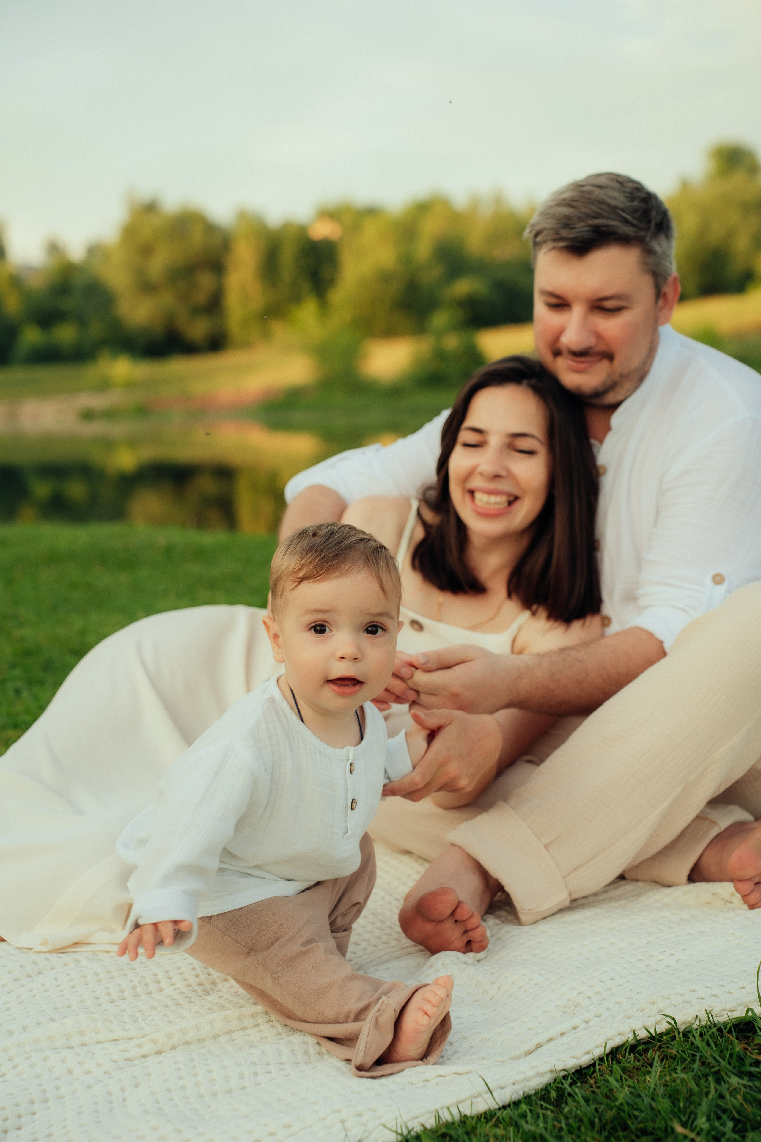Леша, Юля и Ярослав. Семейный фотограф • Домашние съемки в Нижнем Новгороде