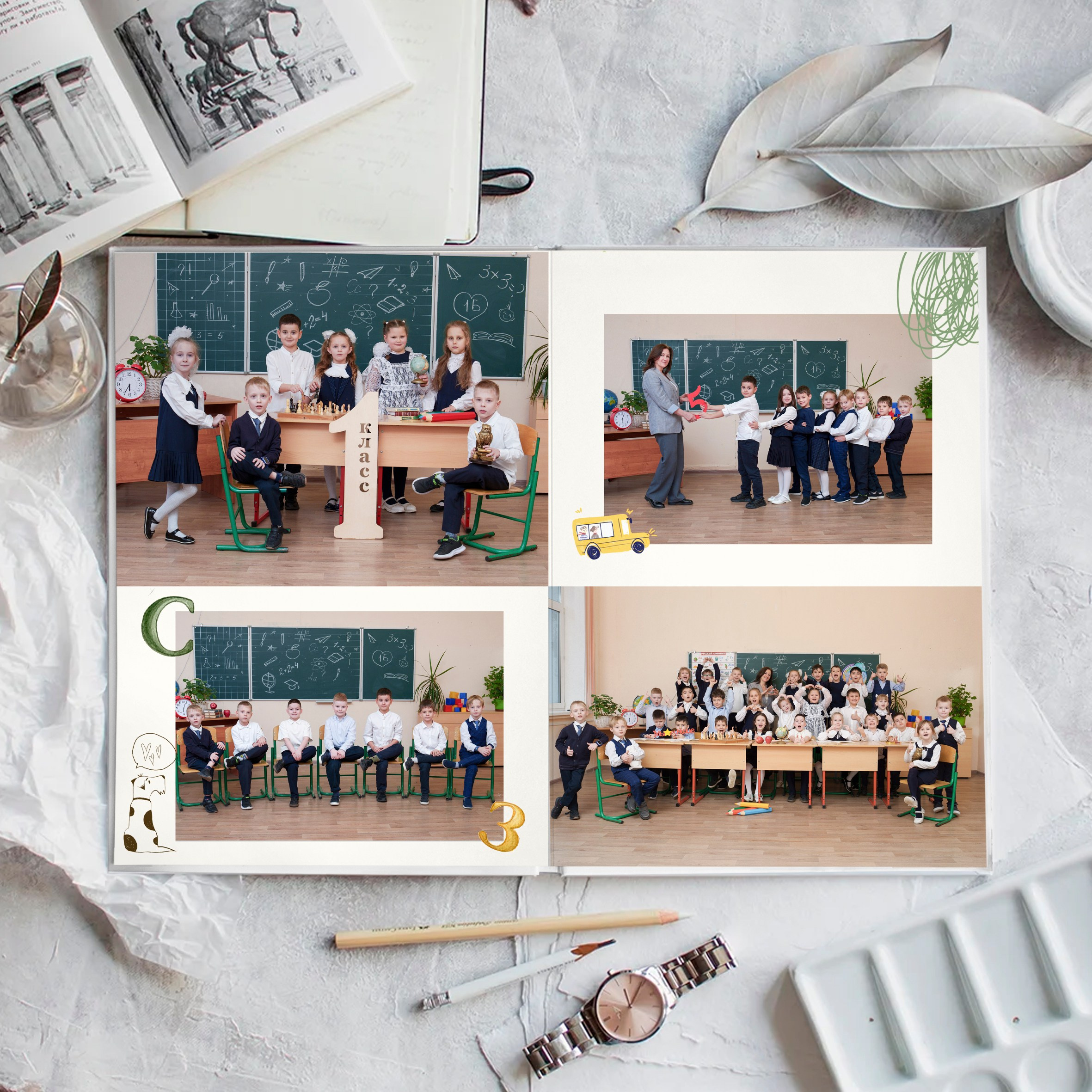 Пример альбом Индивидуальный. Школьный фотограф и фотограф в детском саду