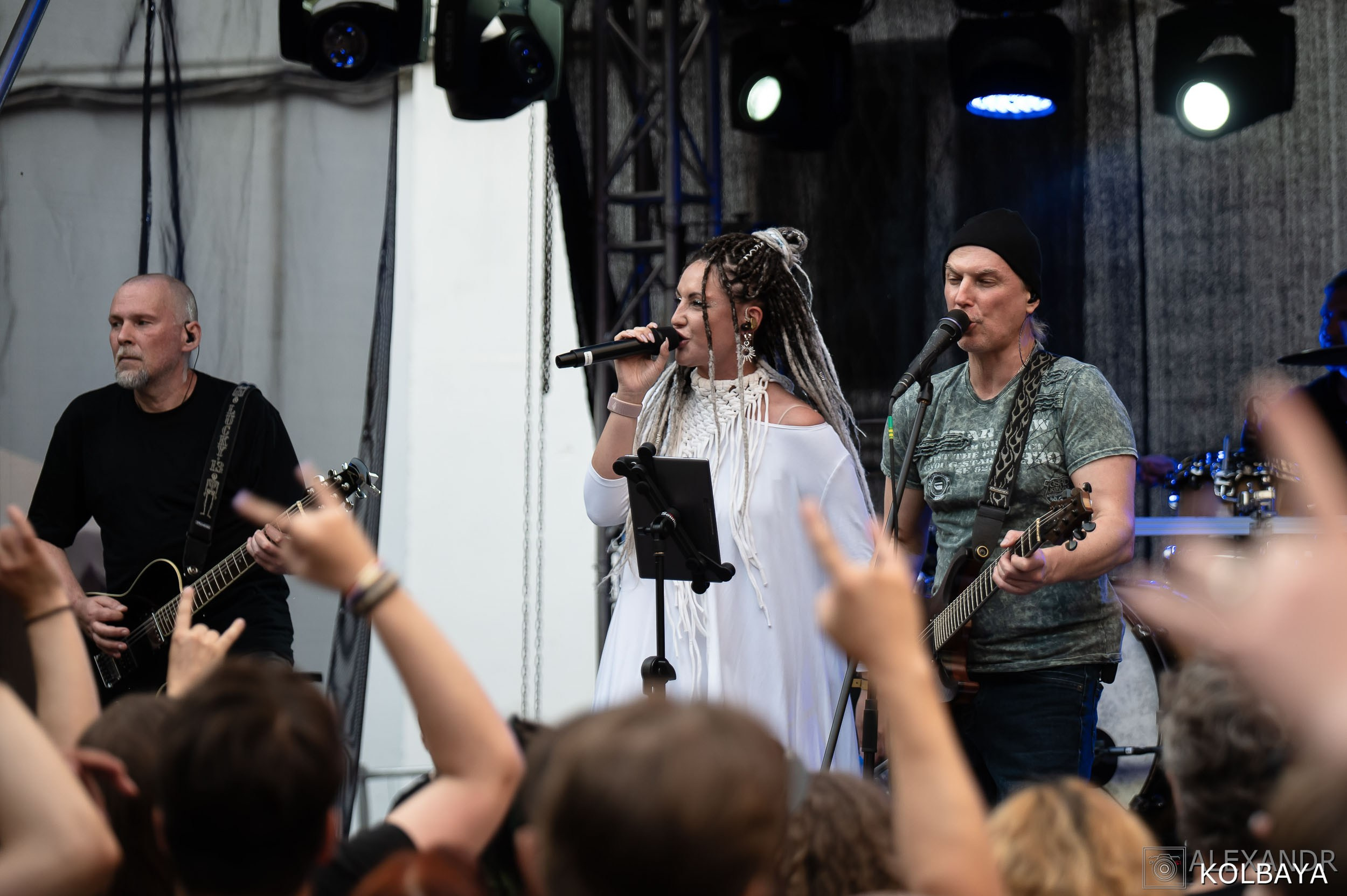 Фоторепортаж с мэшап концерта группы Черный Обелиск 4 июля 2024 года. Концертный и театральный репортажный фотограф в Москве Александр Колбая