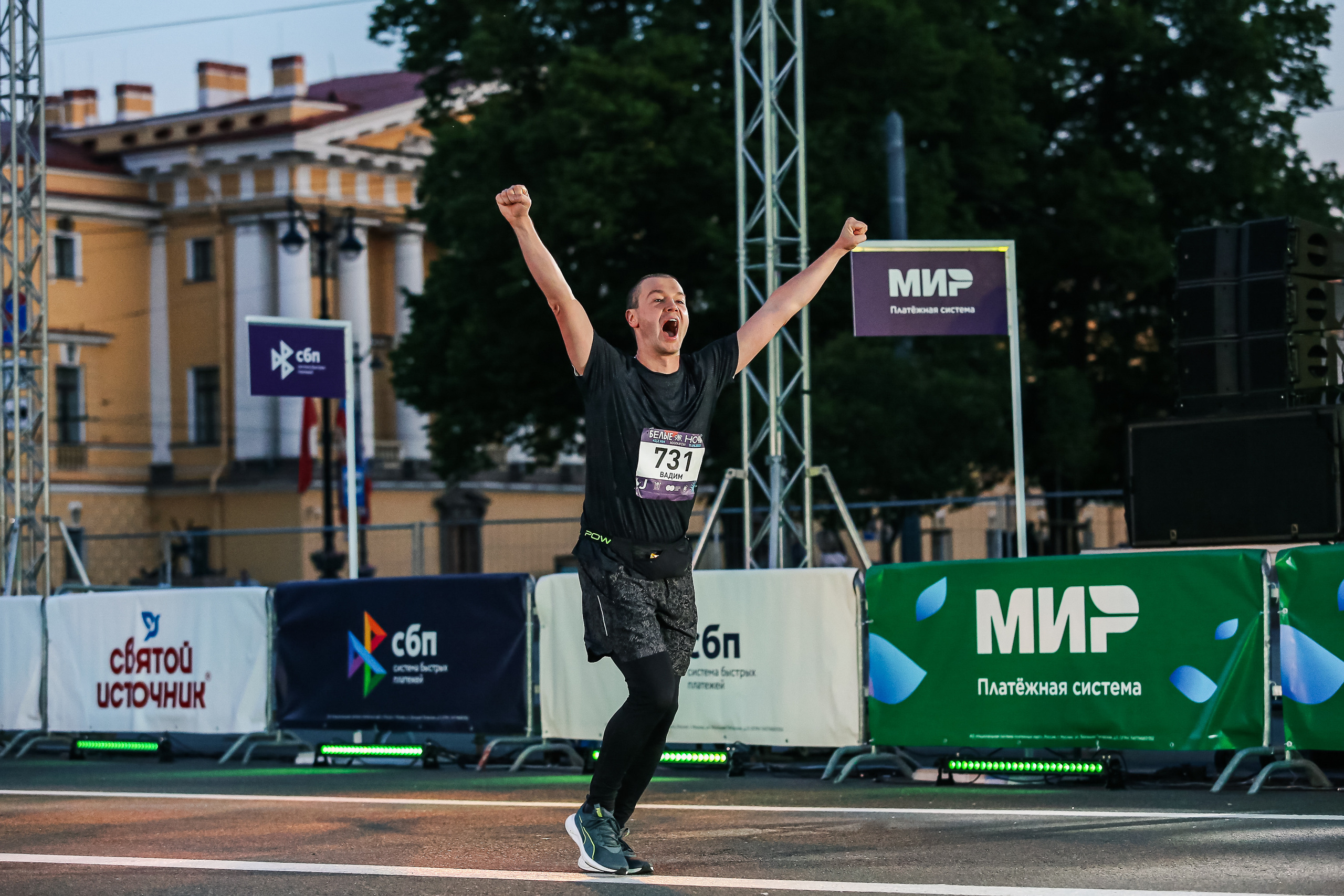 Марафон Белые Ночи 2023. Сергей Гусев — спортивная фотография, виртуальные туры, 3д панорамы
