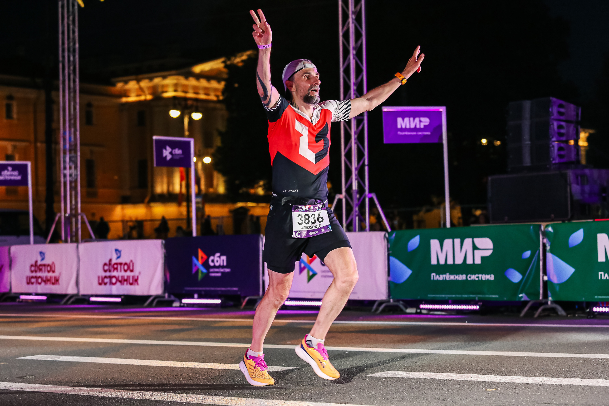 Марафон Белые Ночи 2023. Сергей Гусев — спортивная фотография, виртуальные туры, 3д панорамы