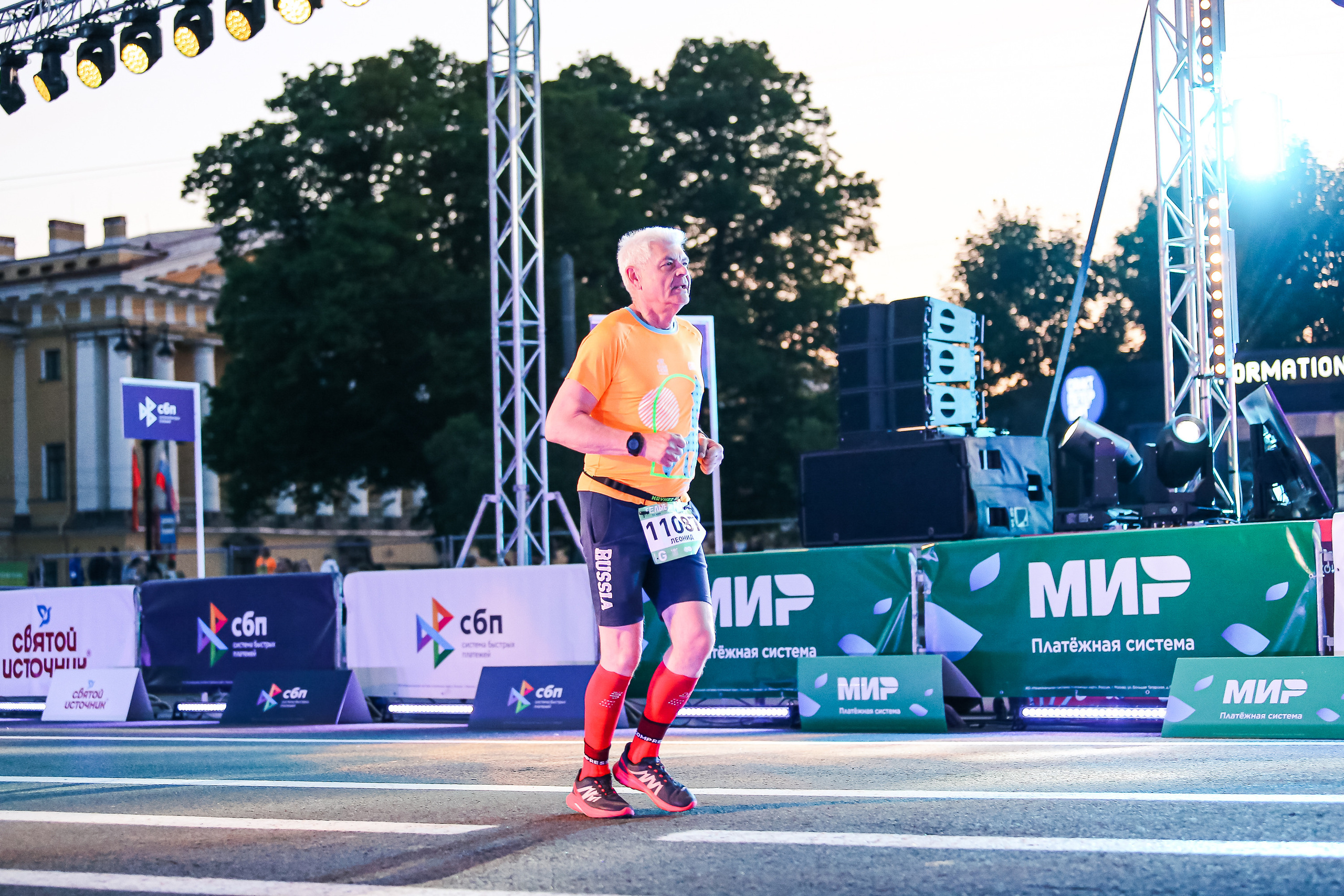 Марафон Белые Ночи 2023. Сергей Гусев — спортивная фотография, виртуальные туры, 3д панорамы