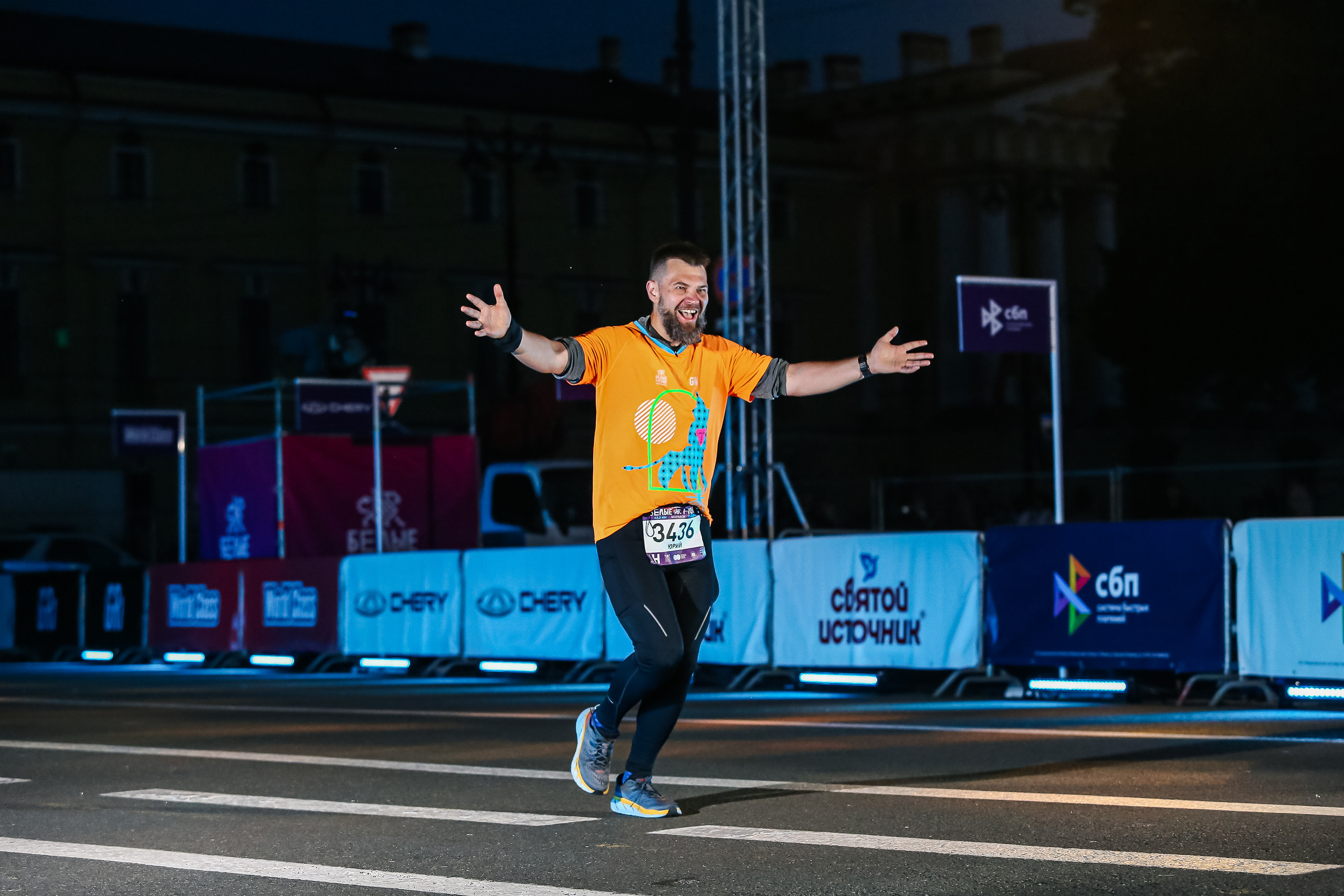 Марафон Белые Ночи 2023. Сергей Гусев — спортивная фотография, виртуальные туры, 3д панорамы