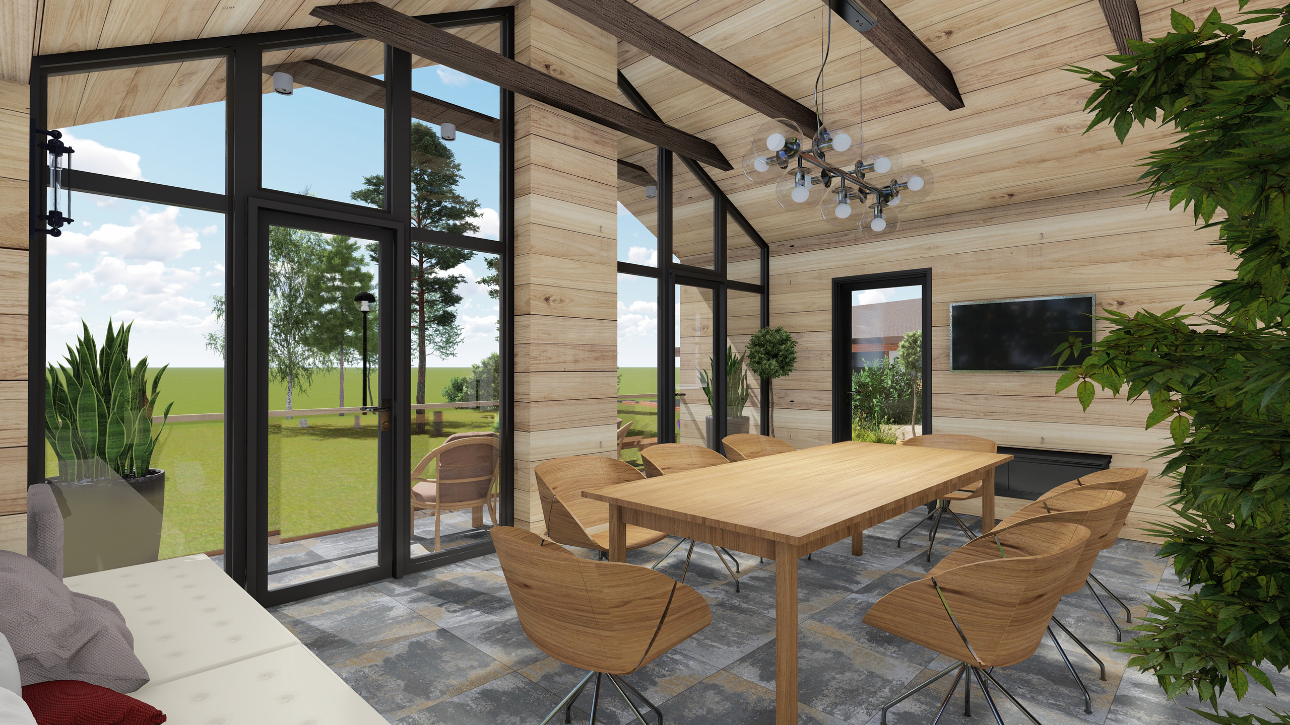 Пристрой к дому. Дизайн интерьеров Краснодар