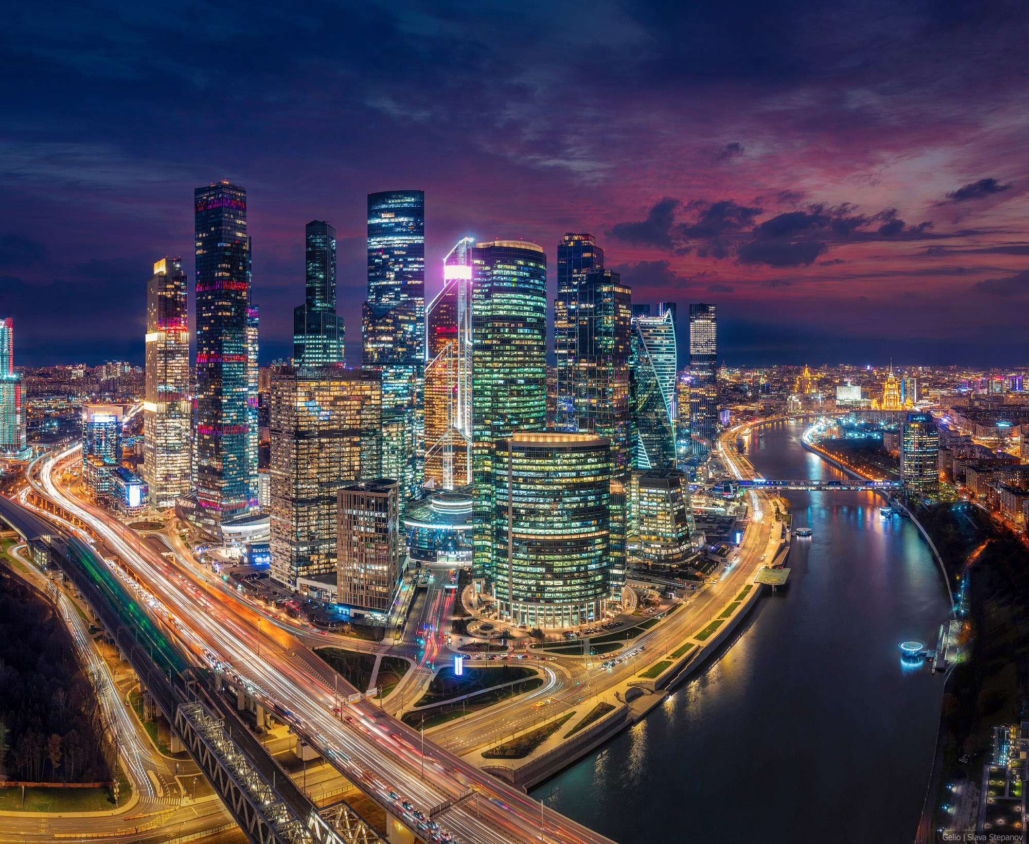 Москва с высоты. Фотограф Слава Степанов, Gelio