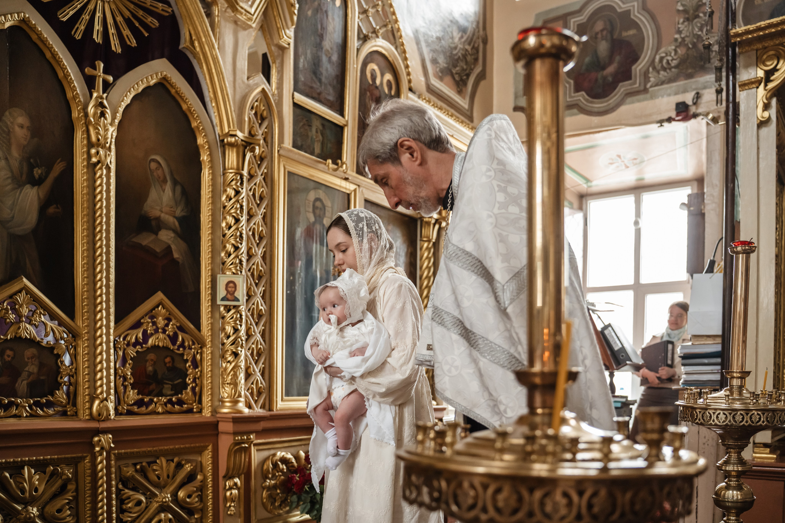 Крещение Марии в храме Дмитрия Солунского. Фотограф на Крещение Тула и Венчание в Туле, детский и семейный фотограф
