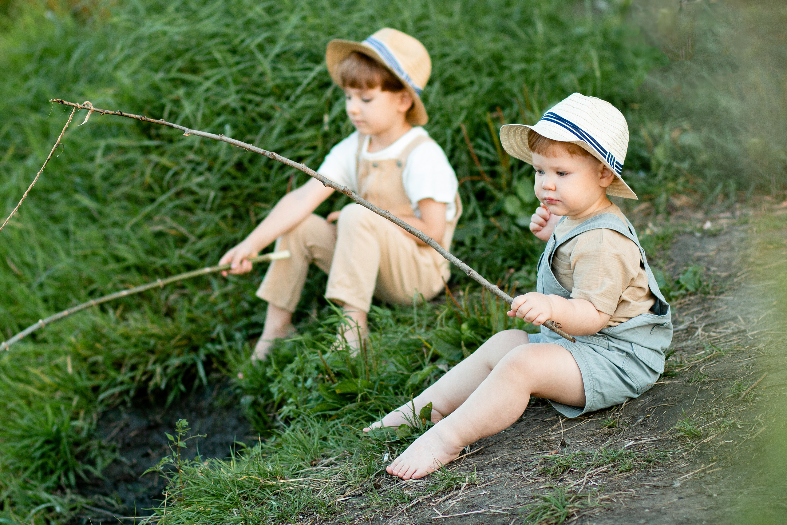 Маленькие рыбаки. Семейный фотограф в Рязани Харламова Влада