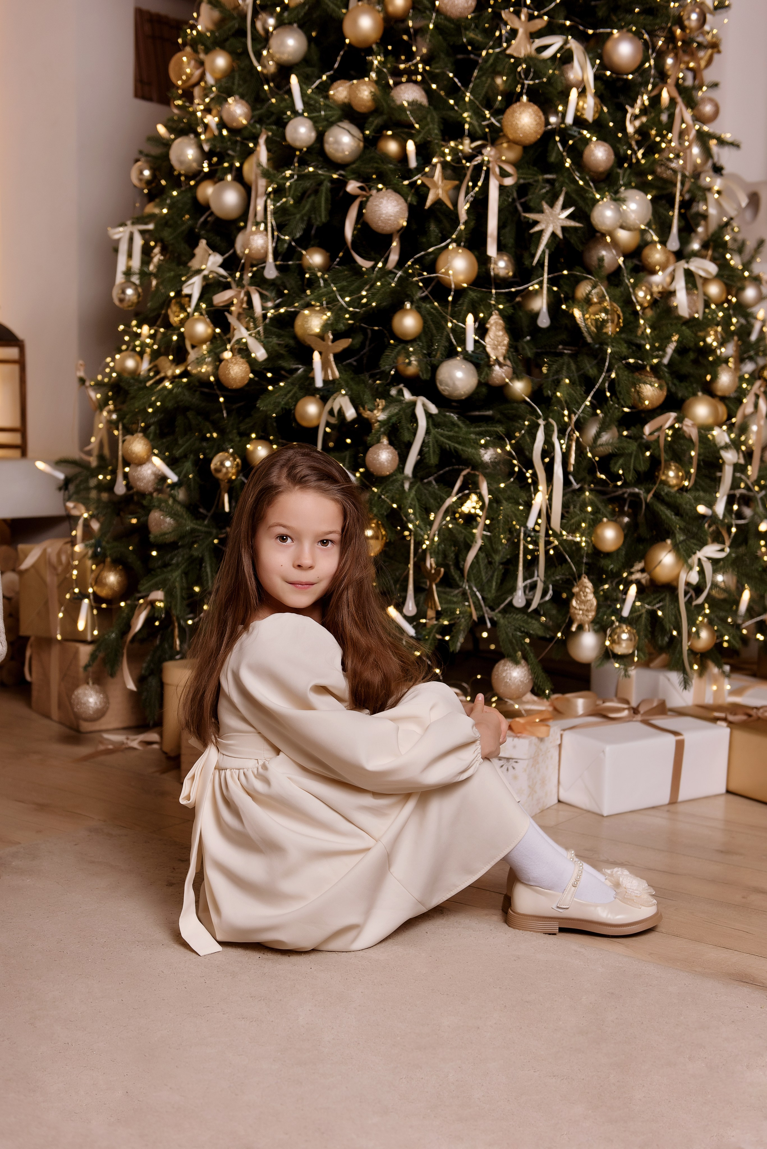 Олеся и Вика Новогодняя фотосессия в Москва. Детский фотограф в Долгопрудном и Москве