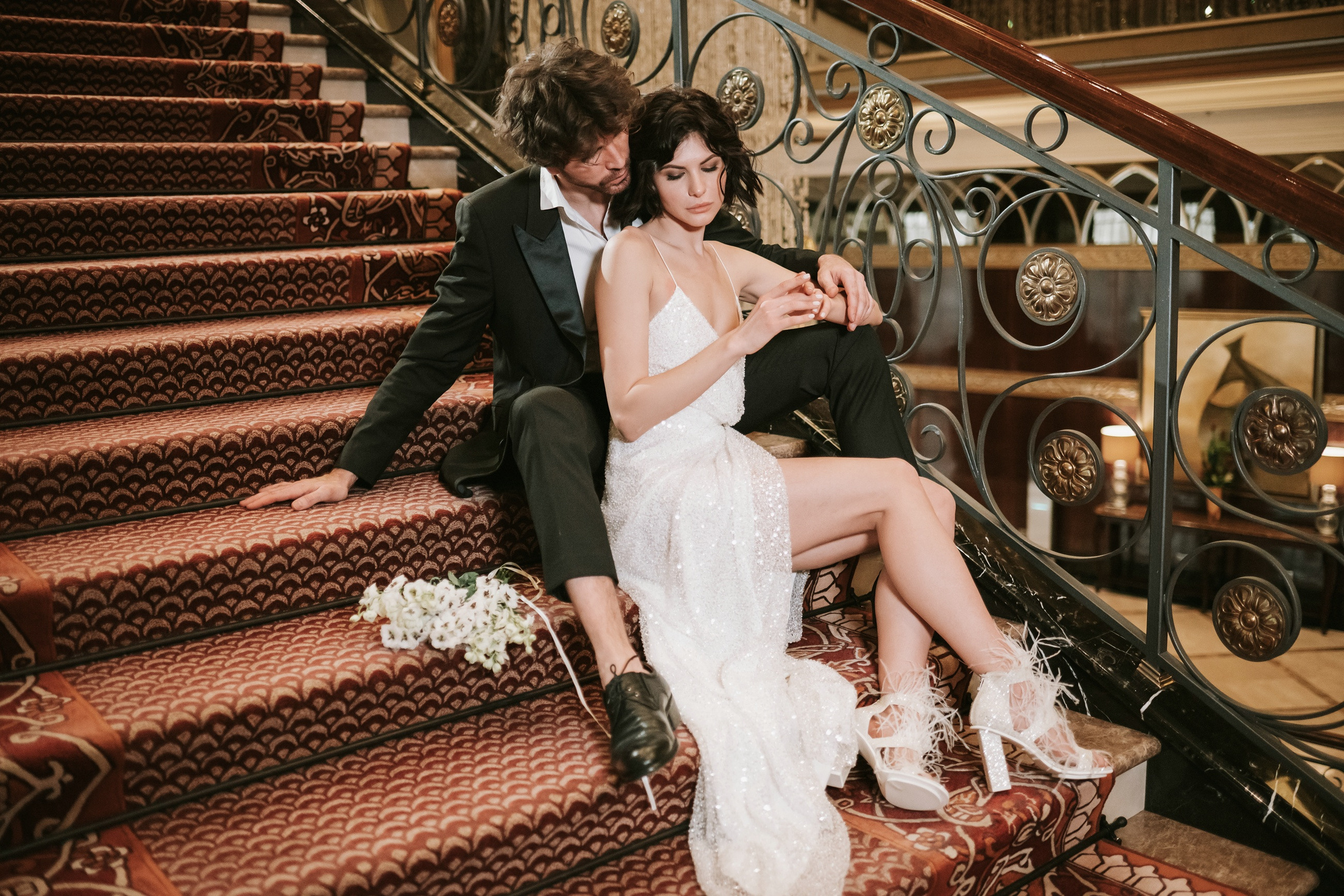 Стильная свадебная фотосессия в отеле Lotte Plaza. Свадебный и семейный фотограф в Москве Светлана Зоткина