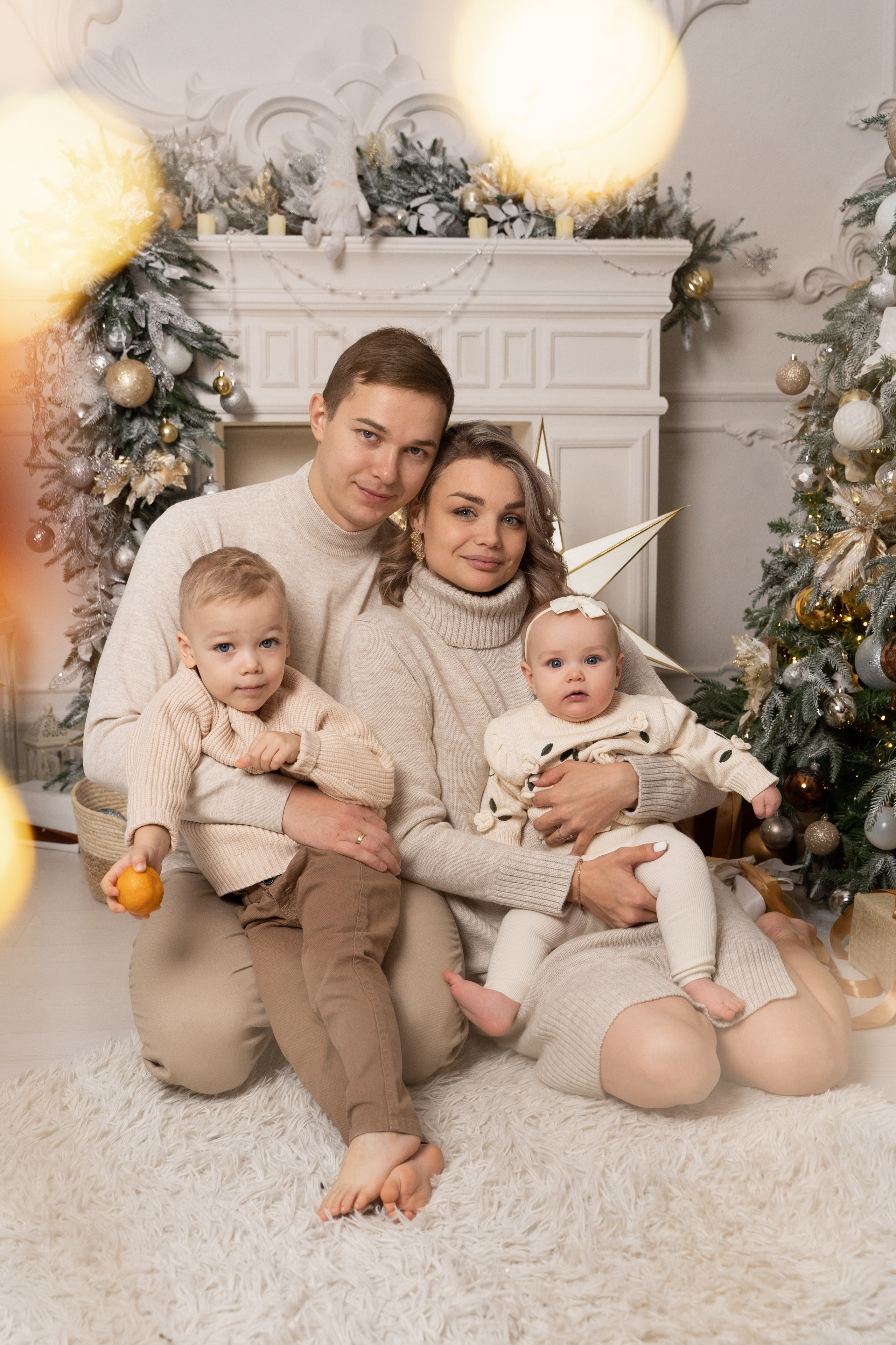 Настя, Ярослав, Мирон и Есения. Новогодняя фотосессия. Фотограф Татьяна Мамонтова
