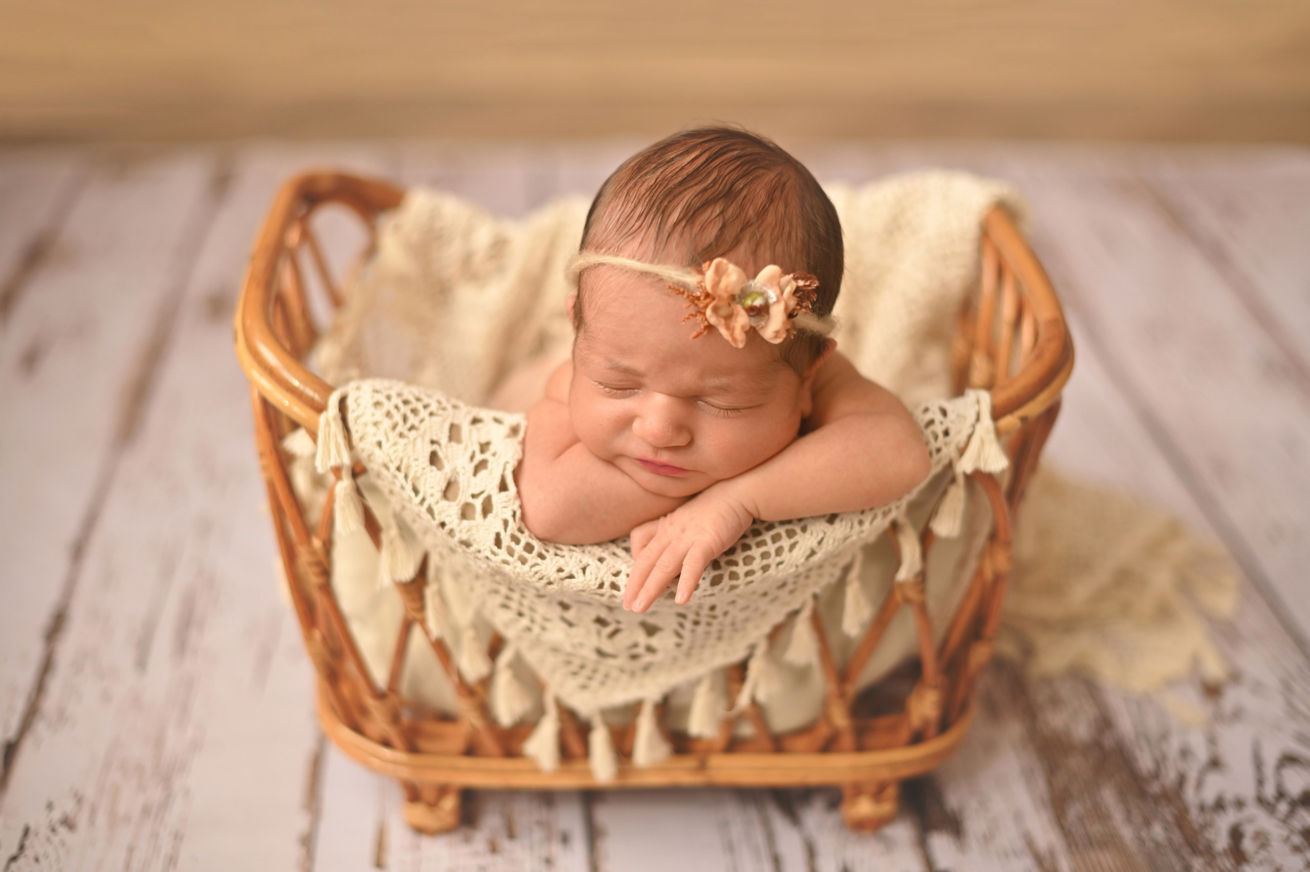 Милая Олеся 7 дней. Фотограф новорожденных во Владивостоке Панова Татьяна