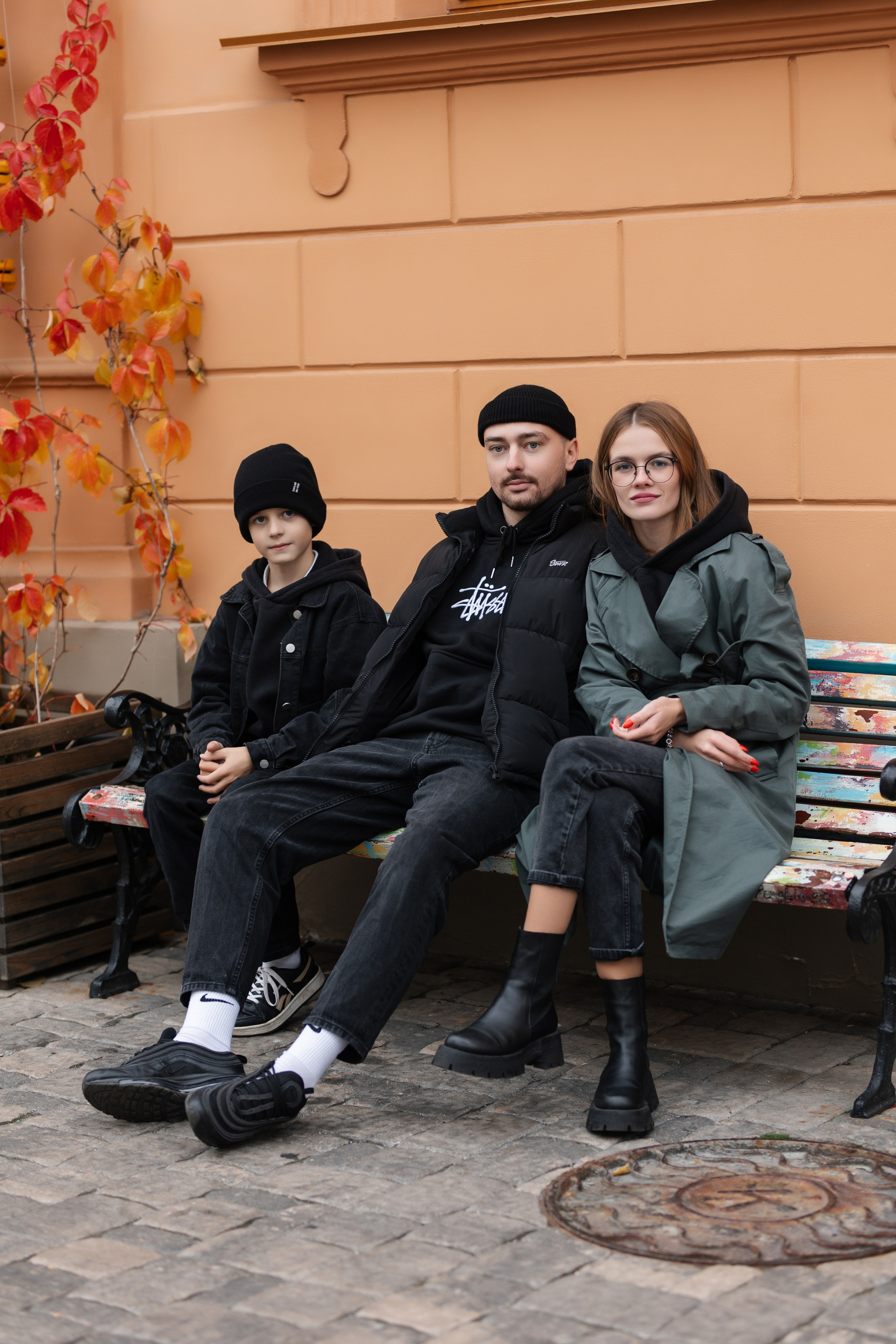 Семейная съёмка на улице