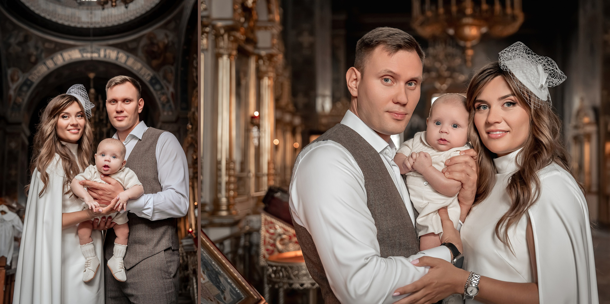 Крещение Сашеньки в Храме Воскресения Словущего в Даниловской Слободе