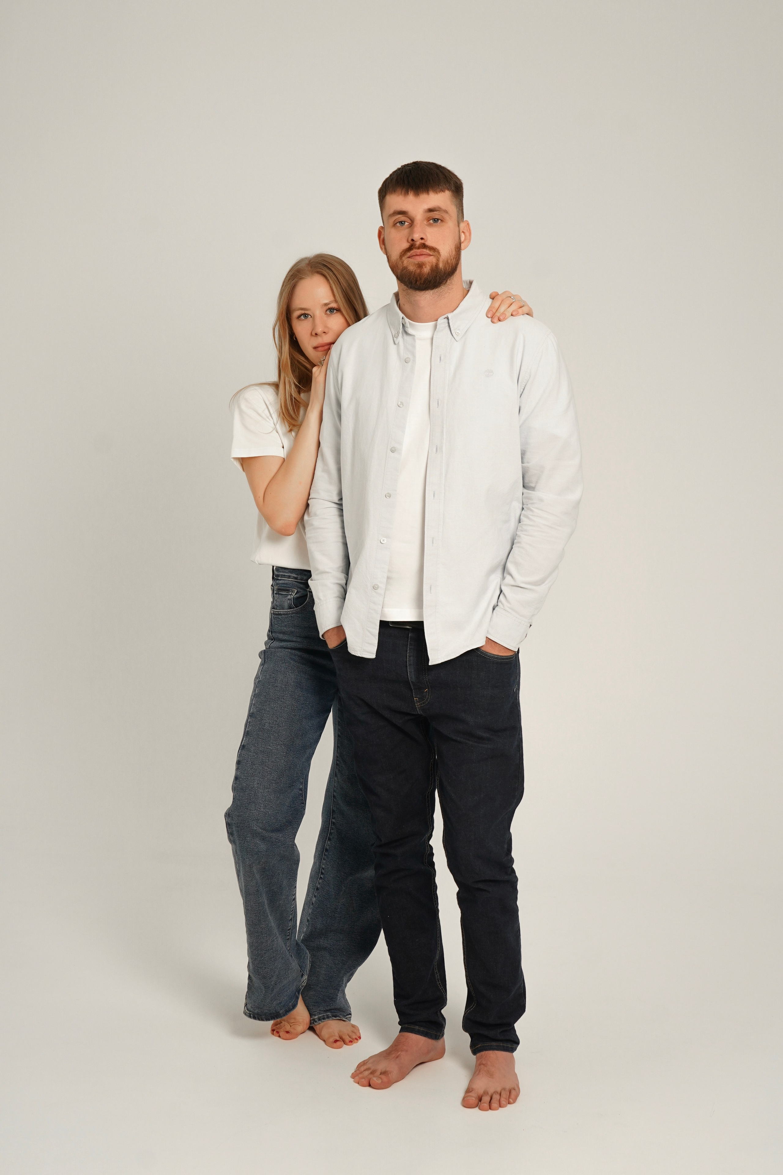 Съемка на циклораме. Юлия и Иван. Анна, фотограф Москва, Зеленоград