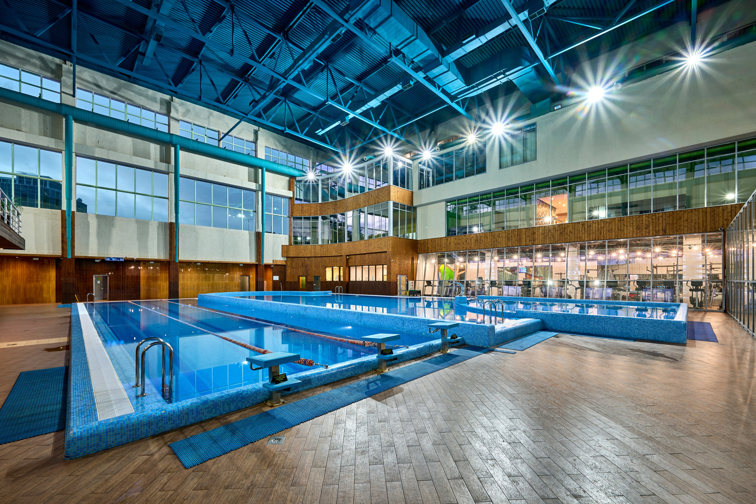 Интерьерная съемка фитнес цента WeGym Кутузовский. Спортивный фитнес фотограф-видеограф Алексей Нестеров