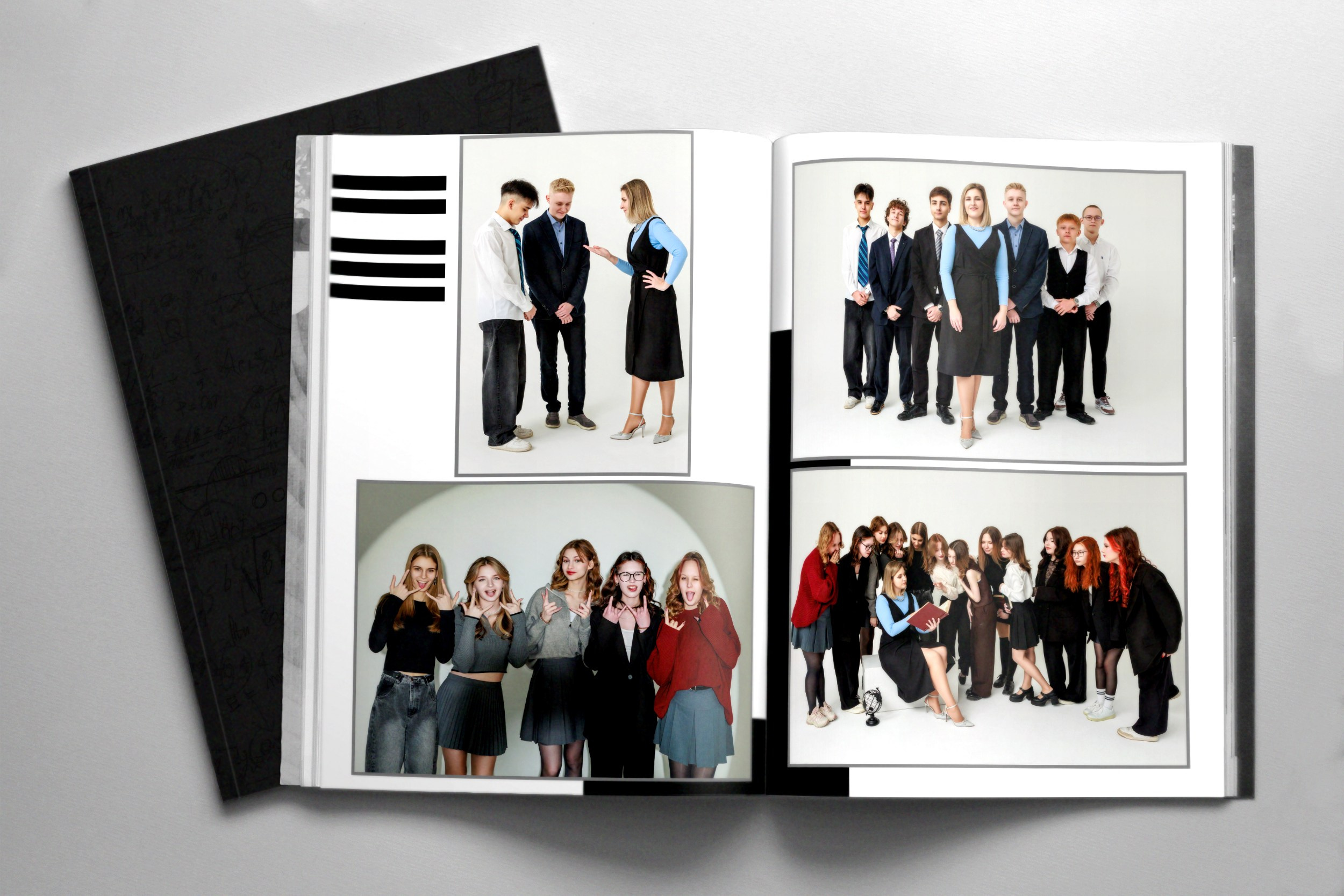 30 страниц альбом-журнал (общая верстка) с индивидуальными портретами. Бигильдина Роза фотограф в Челябинске. Выпускные альбомы