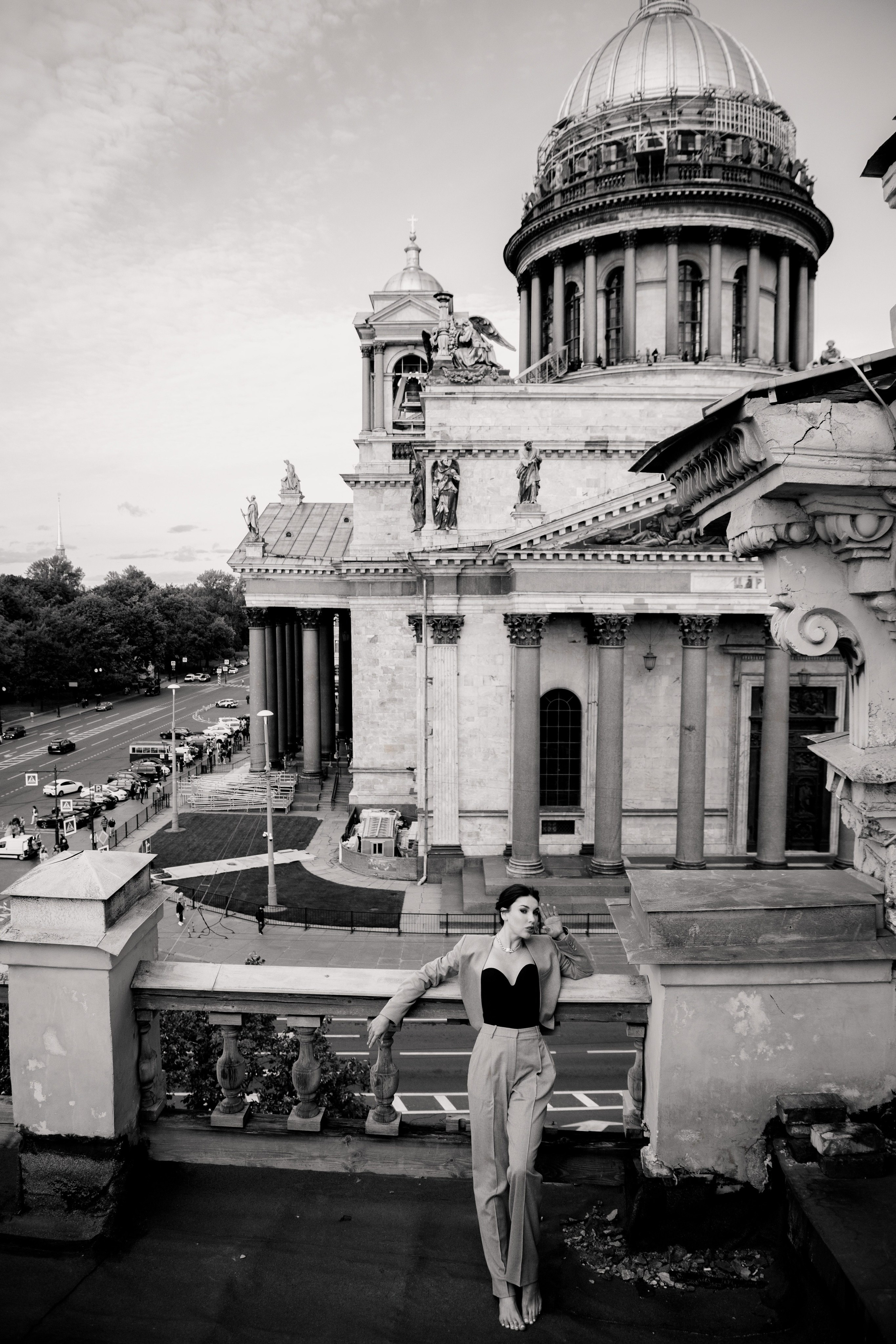 Вероника (съемка на крыше). Фотограф в Москве и Санкт-Петербурге Дарина