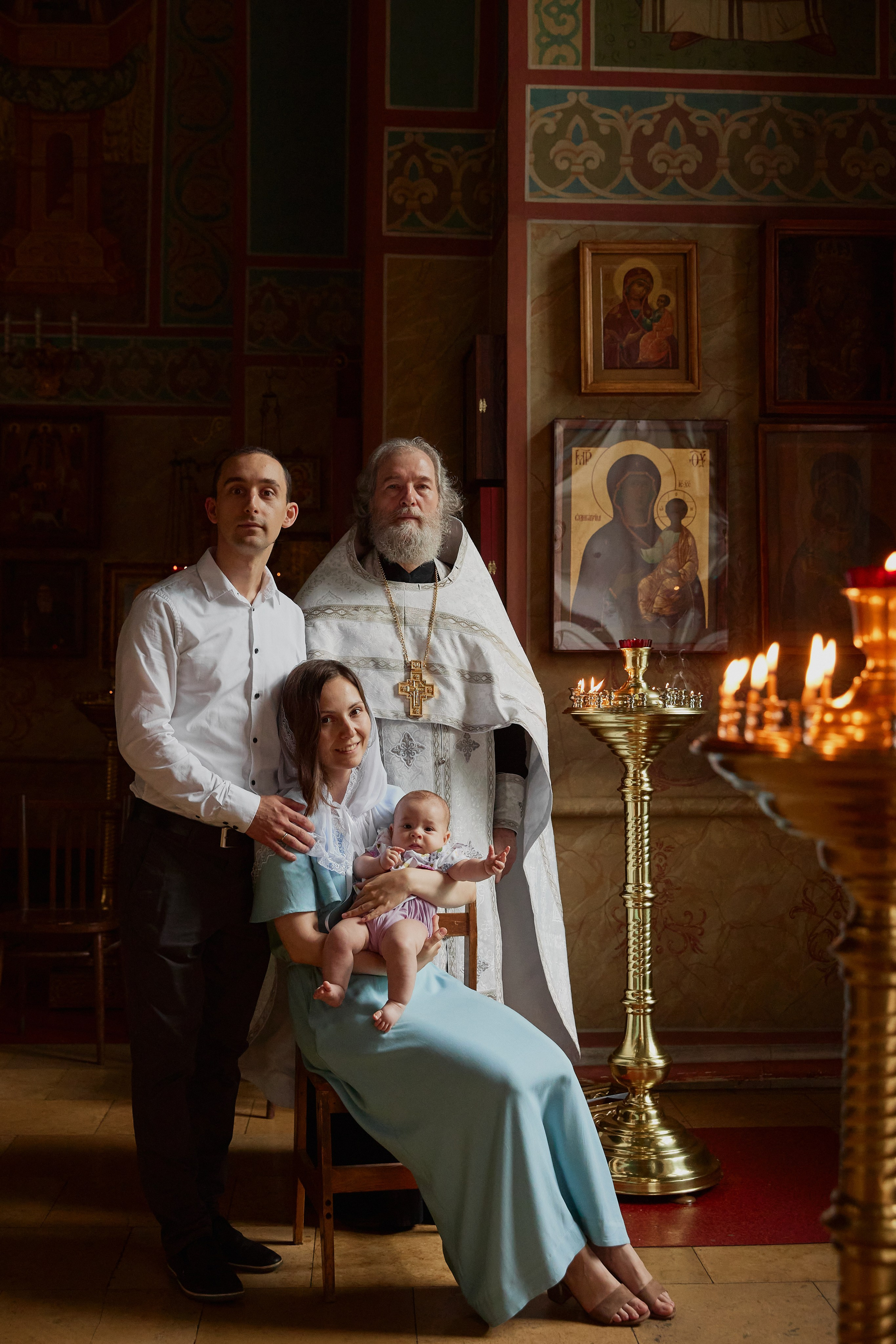 Крещение Анюты. Семейный фотограф в Москве Вера Гук