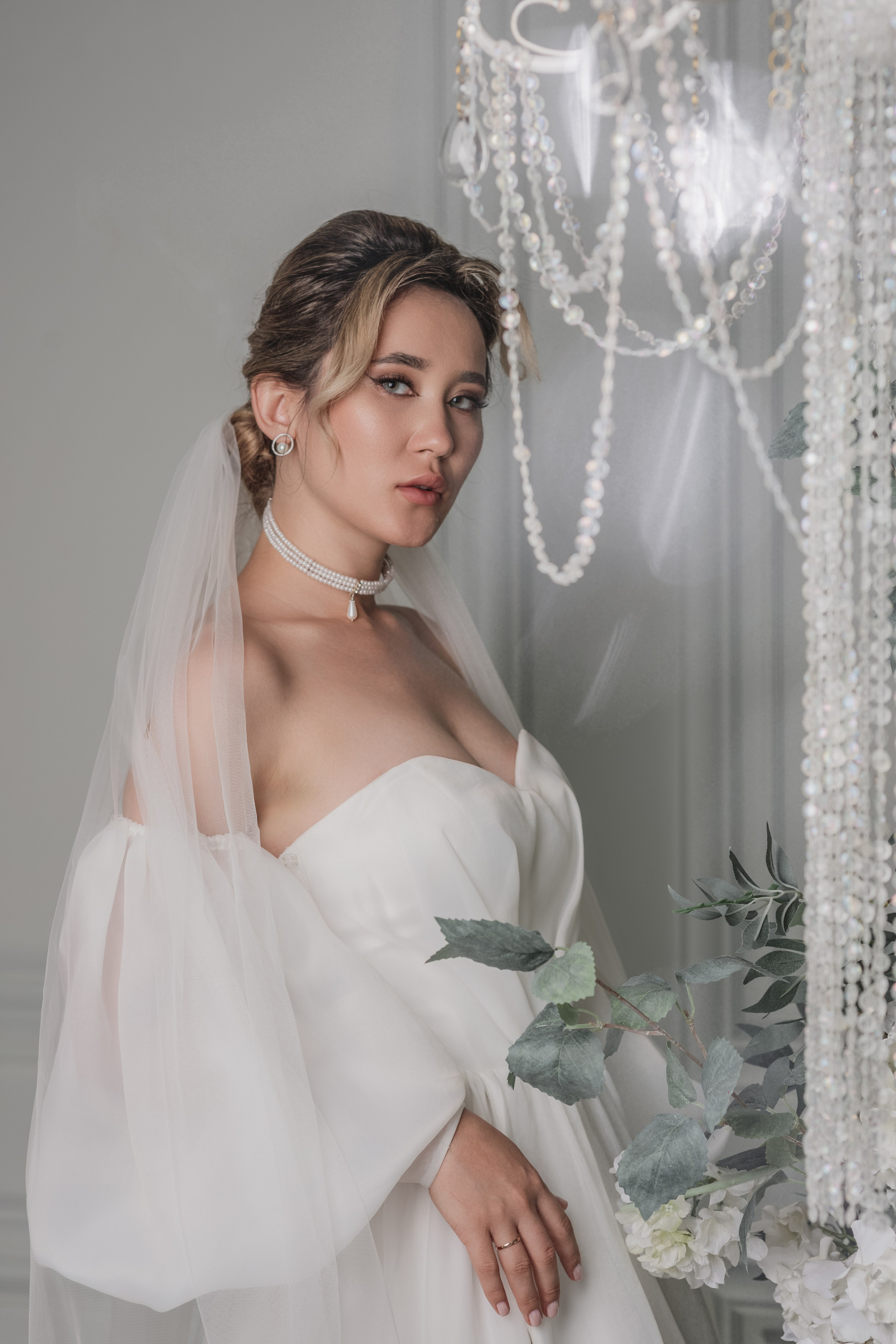 Свадебная фотосессия в фотостудии г. Саратова Яна и Сергей 28.08.2024. Свадебный фотограф, портретный фотограф в Москве и Саратове Оксана Анциферова