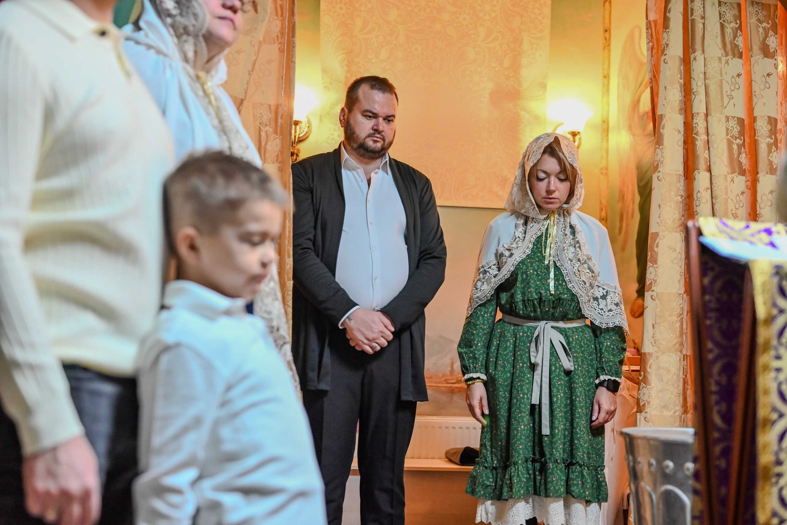 Крещение Совхоз Ленина. Семейный и детский фотограф Москва