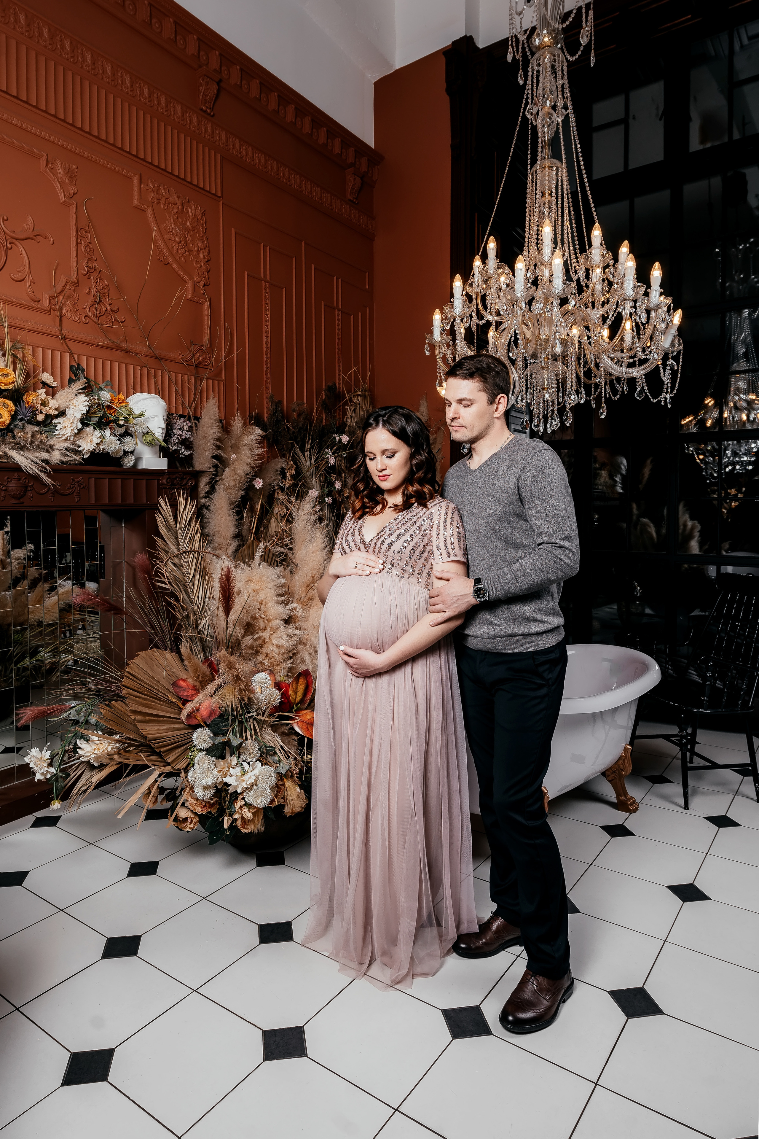 Полина + Денис, фотостудия Famous studios. Свадебный и семейный фотограф Виктория Носачёва. Щелково, Москва и МО