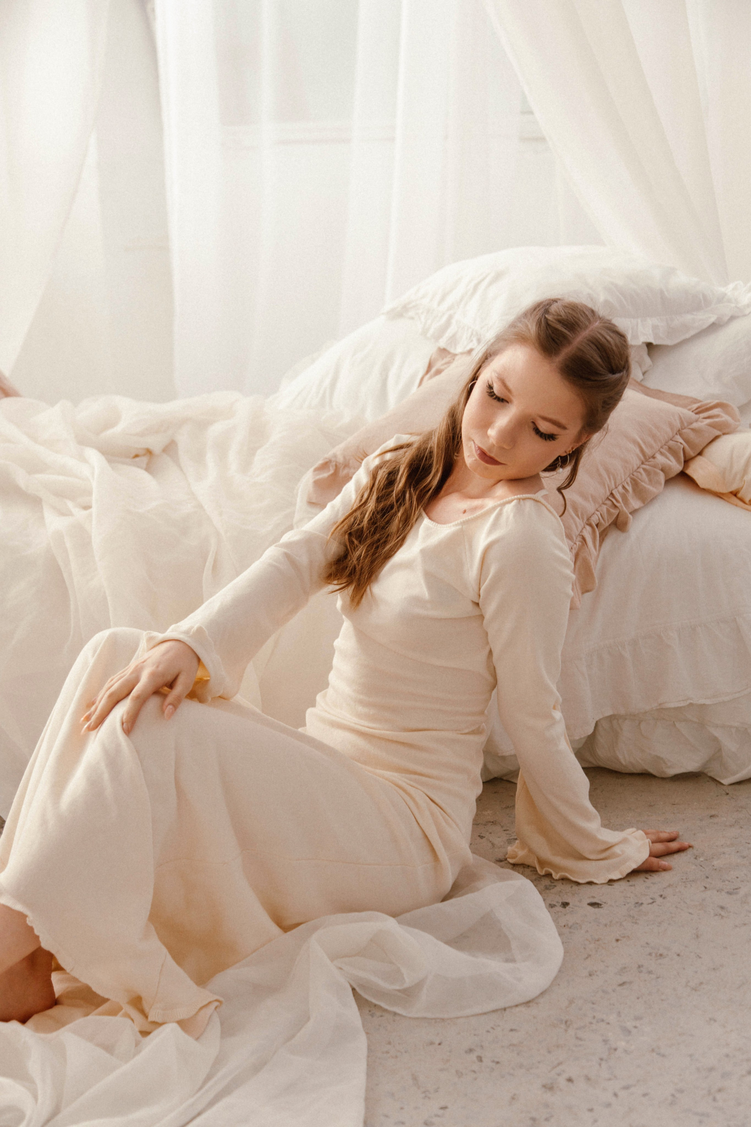 Марина. Фотосессия в студии, винтаж, женская съемка. Фотограф Ксения Третьякова, Санкт-Петербург