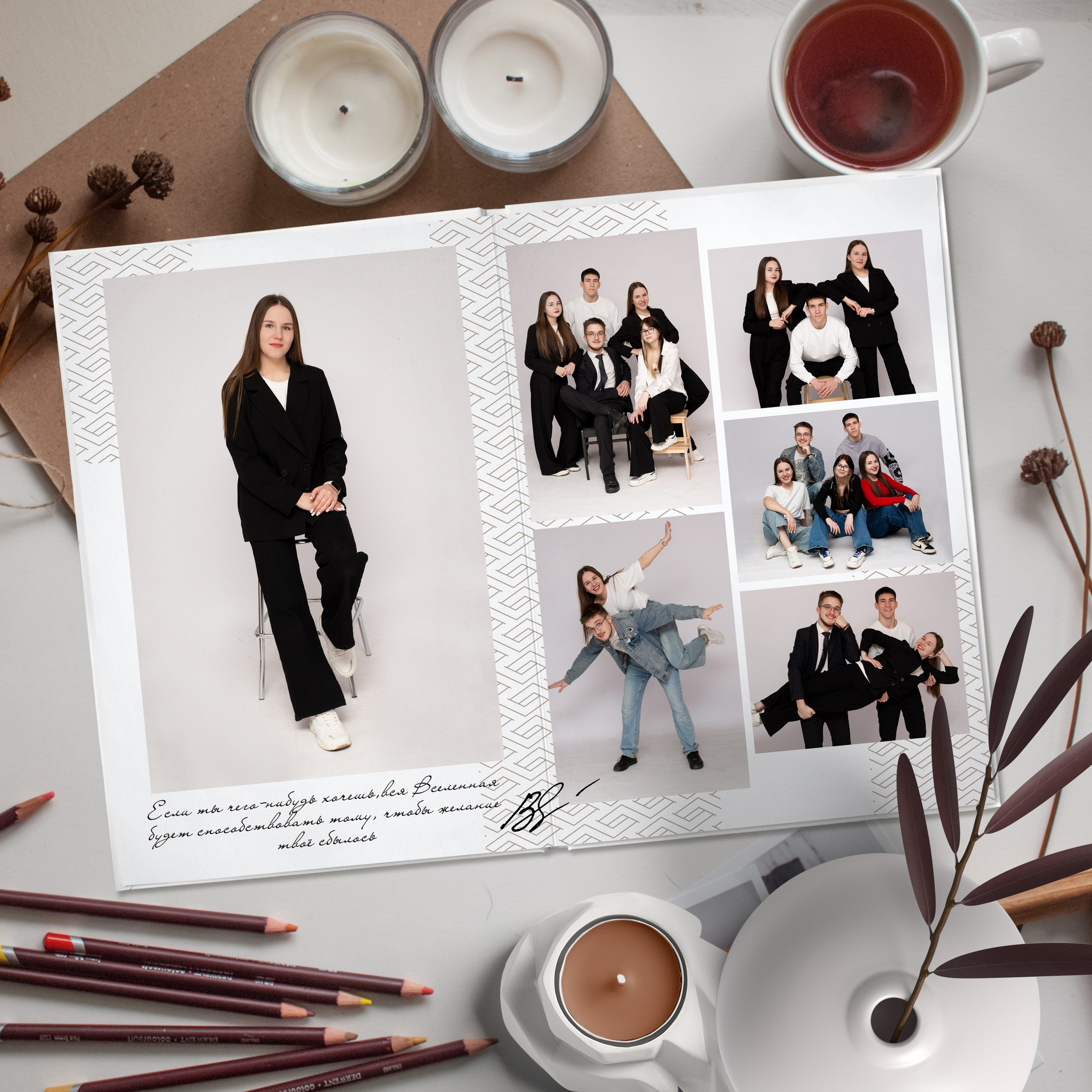 Альбом 5 разворотов Старшая Школа. Выпускные Альбомы и Фотосессии п. Кавалерово