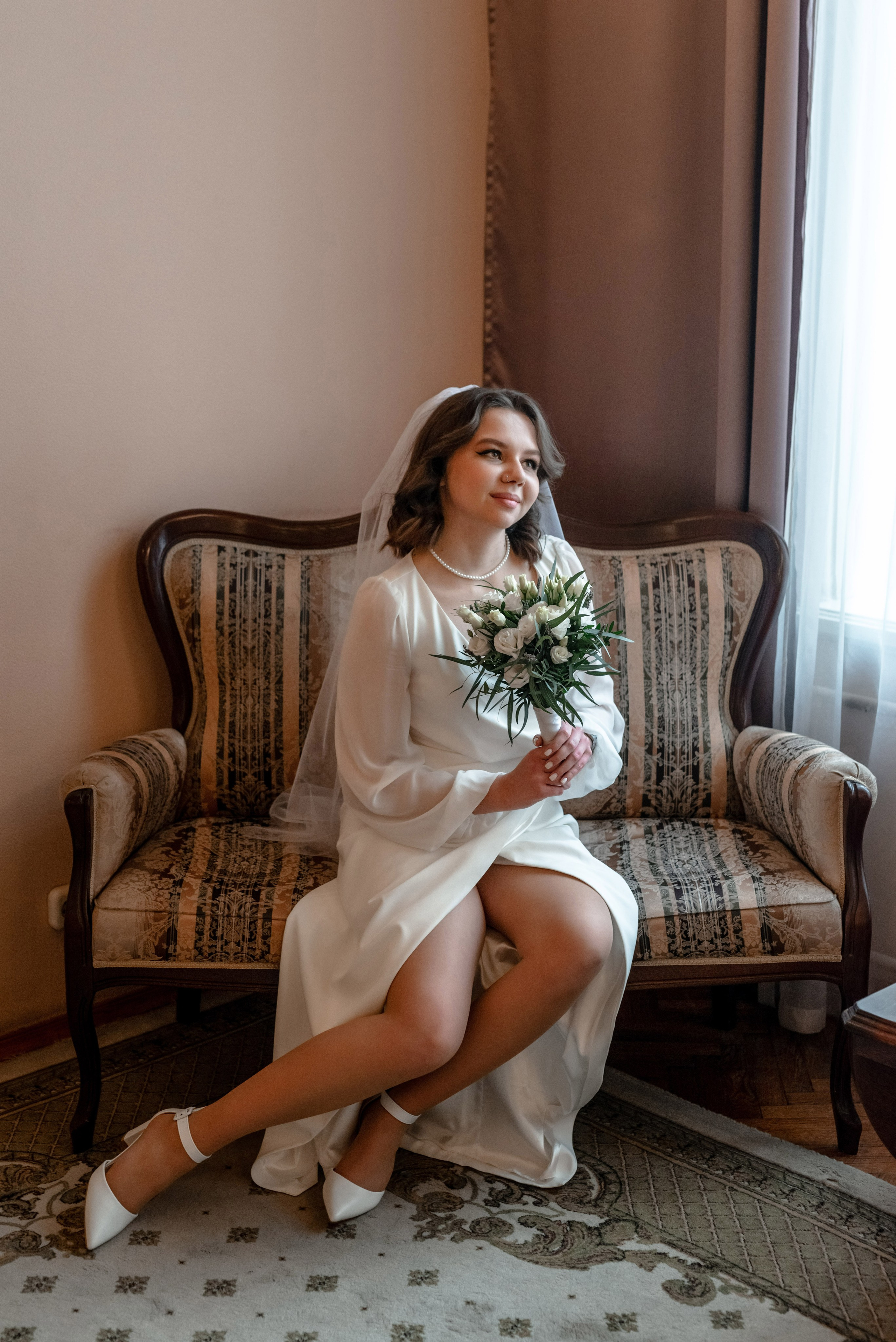 Ксения и Егор (фотосессия в ЗАГСе Петроградского района, Ботаническом саду с сакурой). Портретный, семейный и свадебный фотограф в Санкт-Петербурге и в Пушкине Ширяев Денис