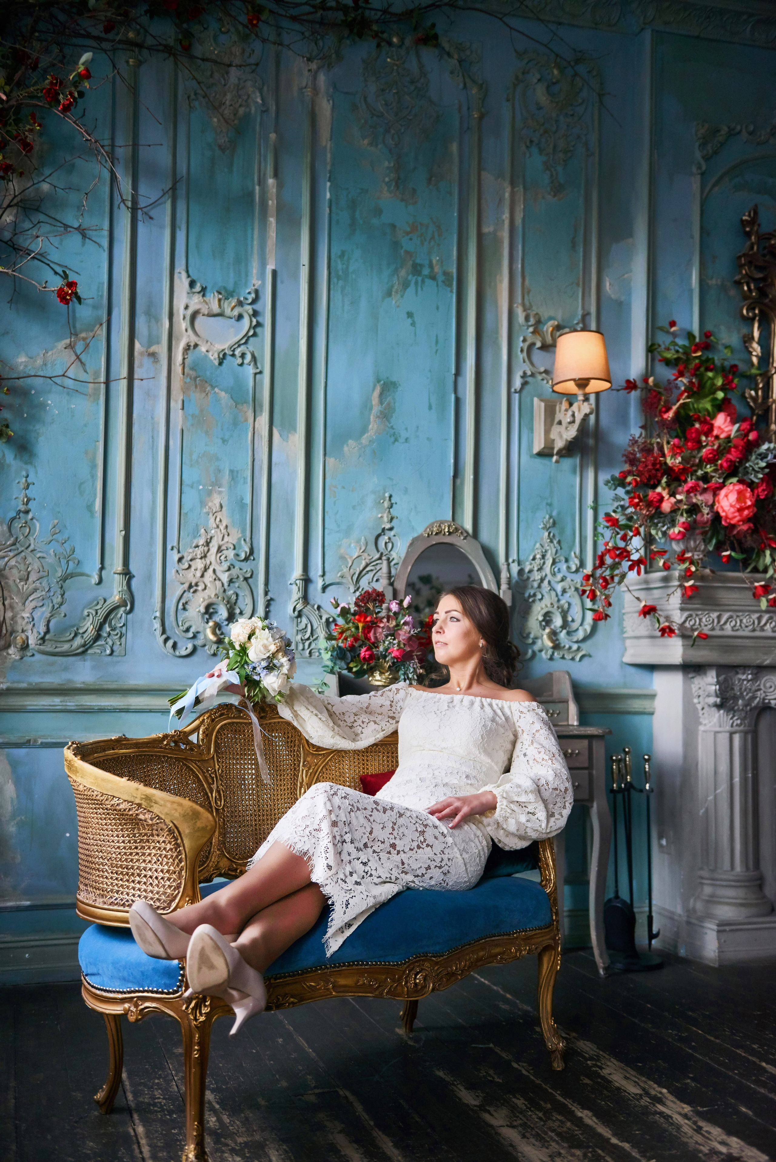 Свадебная фотосессия в студии. Портретный, семейный и свадебный фотограф в Санкт-Петербурге и в Пушкине Ширяев Денис