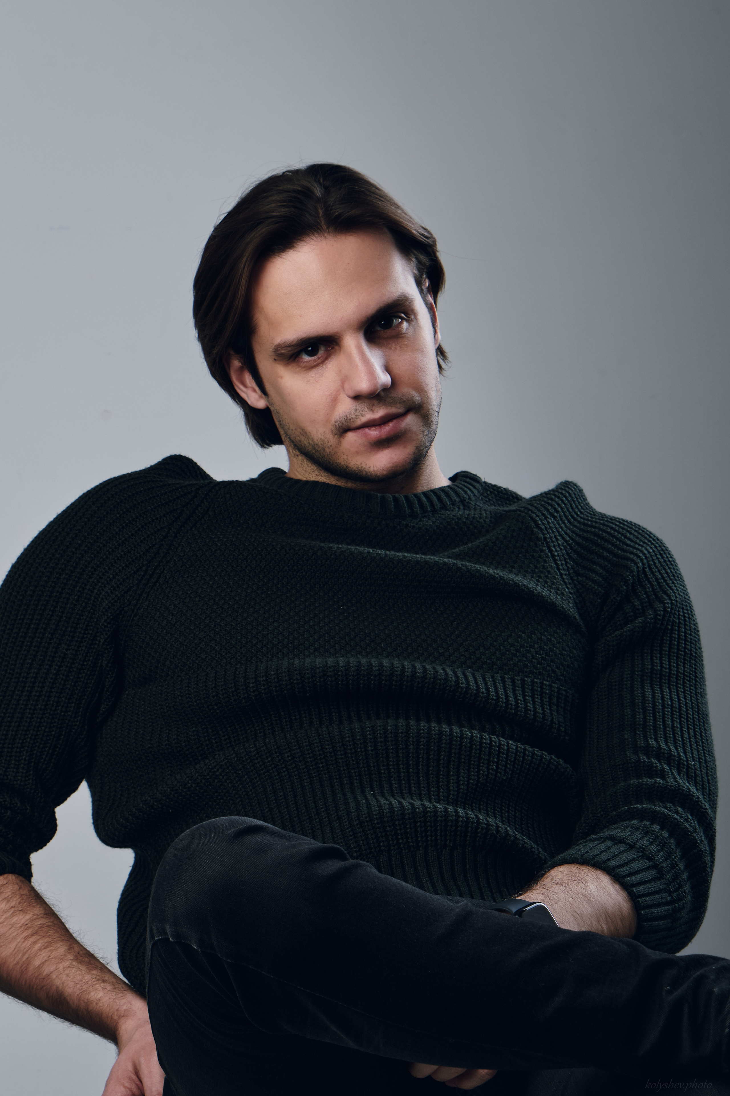 фотосессия для мужчины в студии в Воскресенске фотограф Колышева Виктория