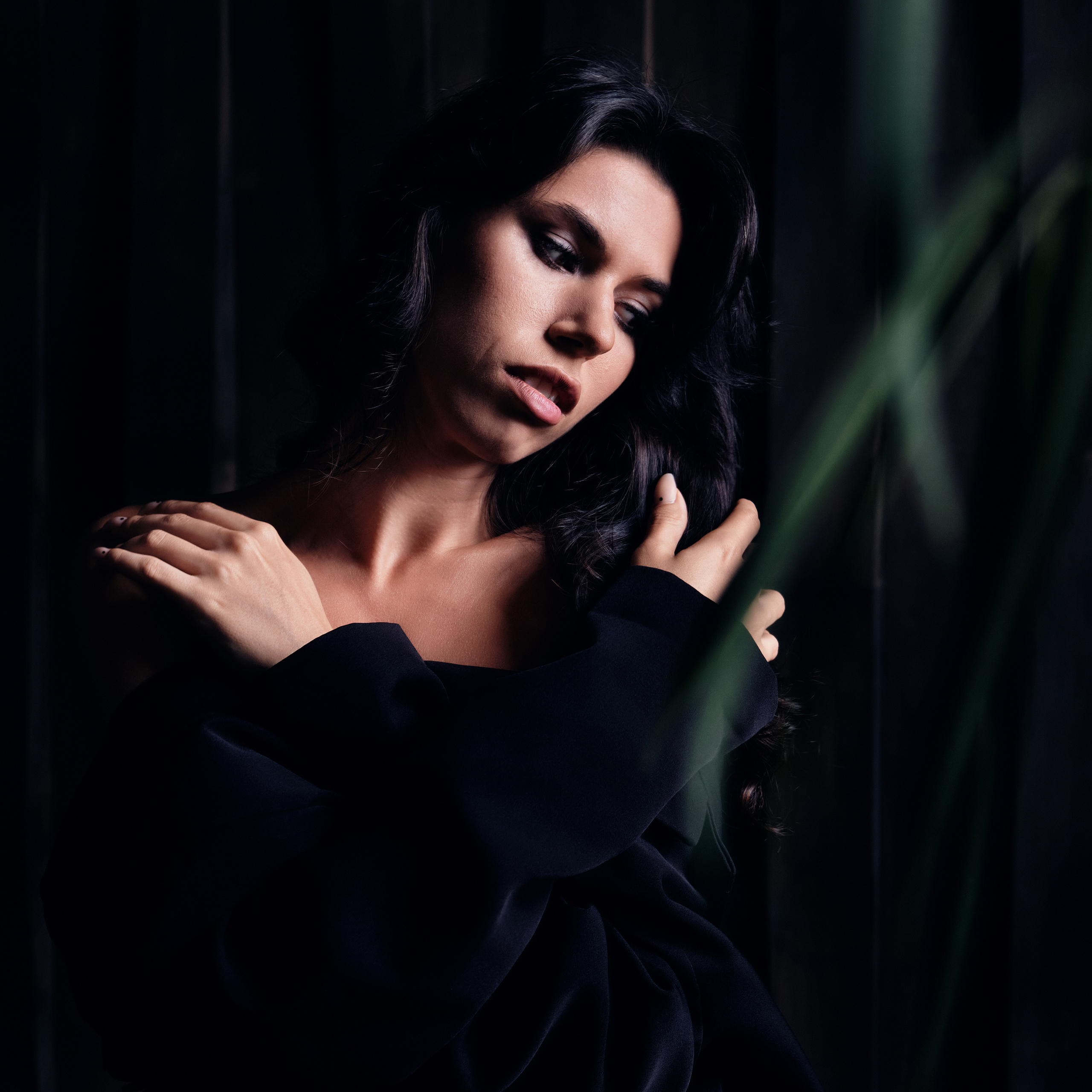 Женская будуарная съёмка. Портретный фотограф на новый год в Москве Виктория Колышева