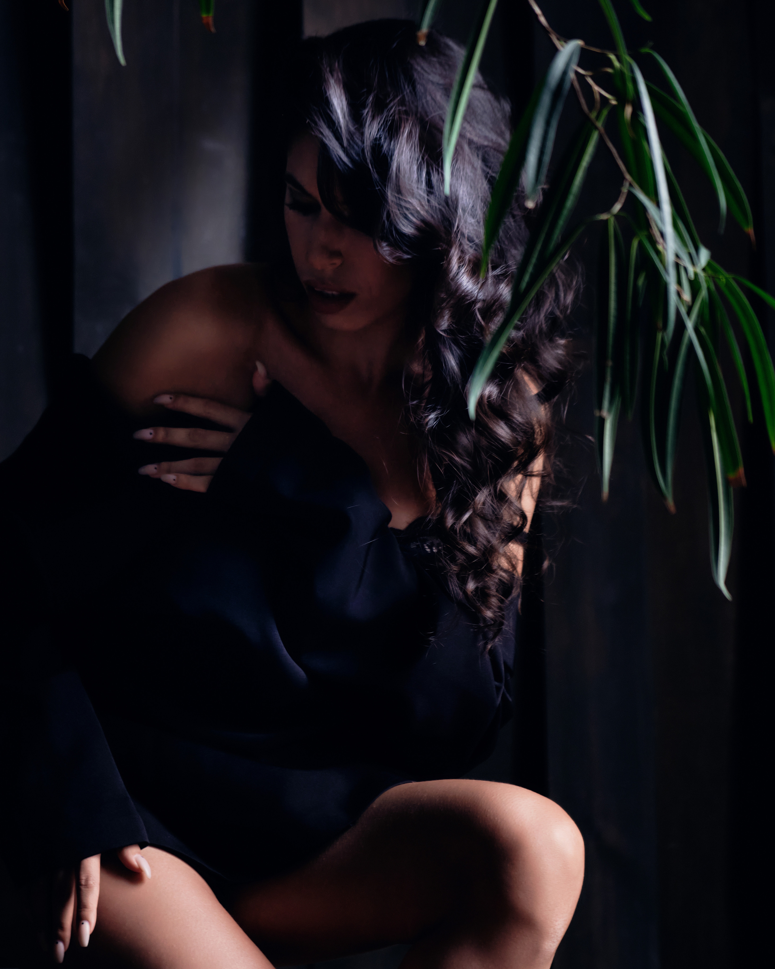 Женская будуарная съёмка. Портретный фотограф на новый год в Москве Виктория Колышева