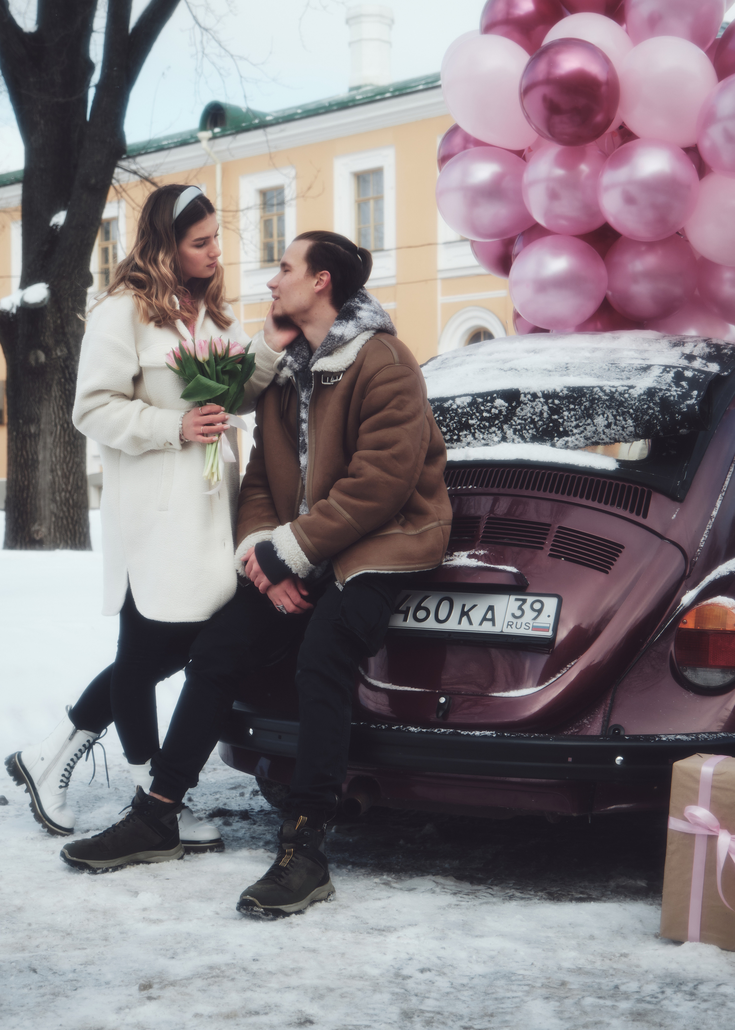 Фотосессия лавстори на улице. Портретный фотограф в Москве Виктория Колышева