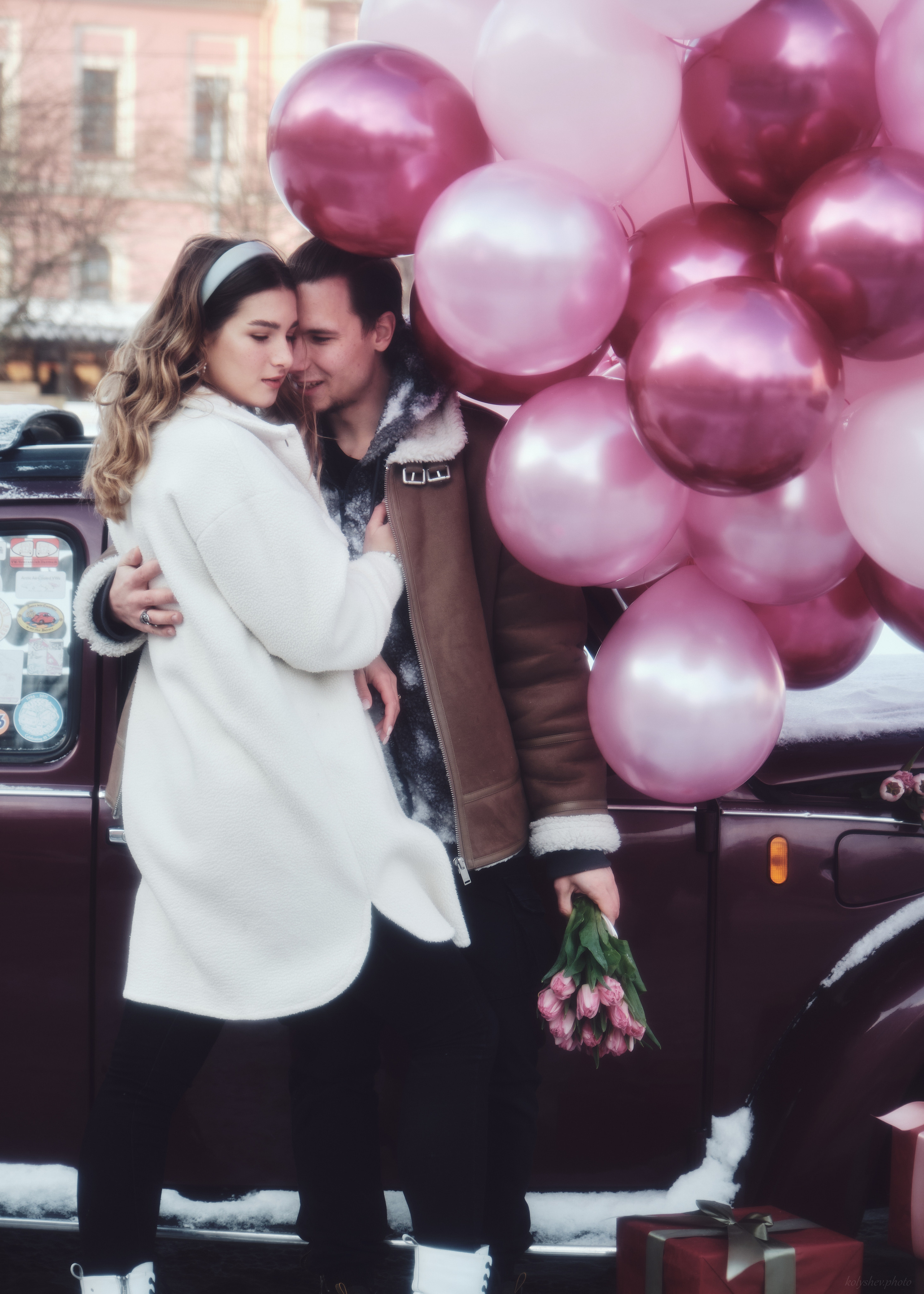 Фотосессия лавстори на улице. Портретный фотограф в Москве Виктория Колышева